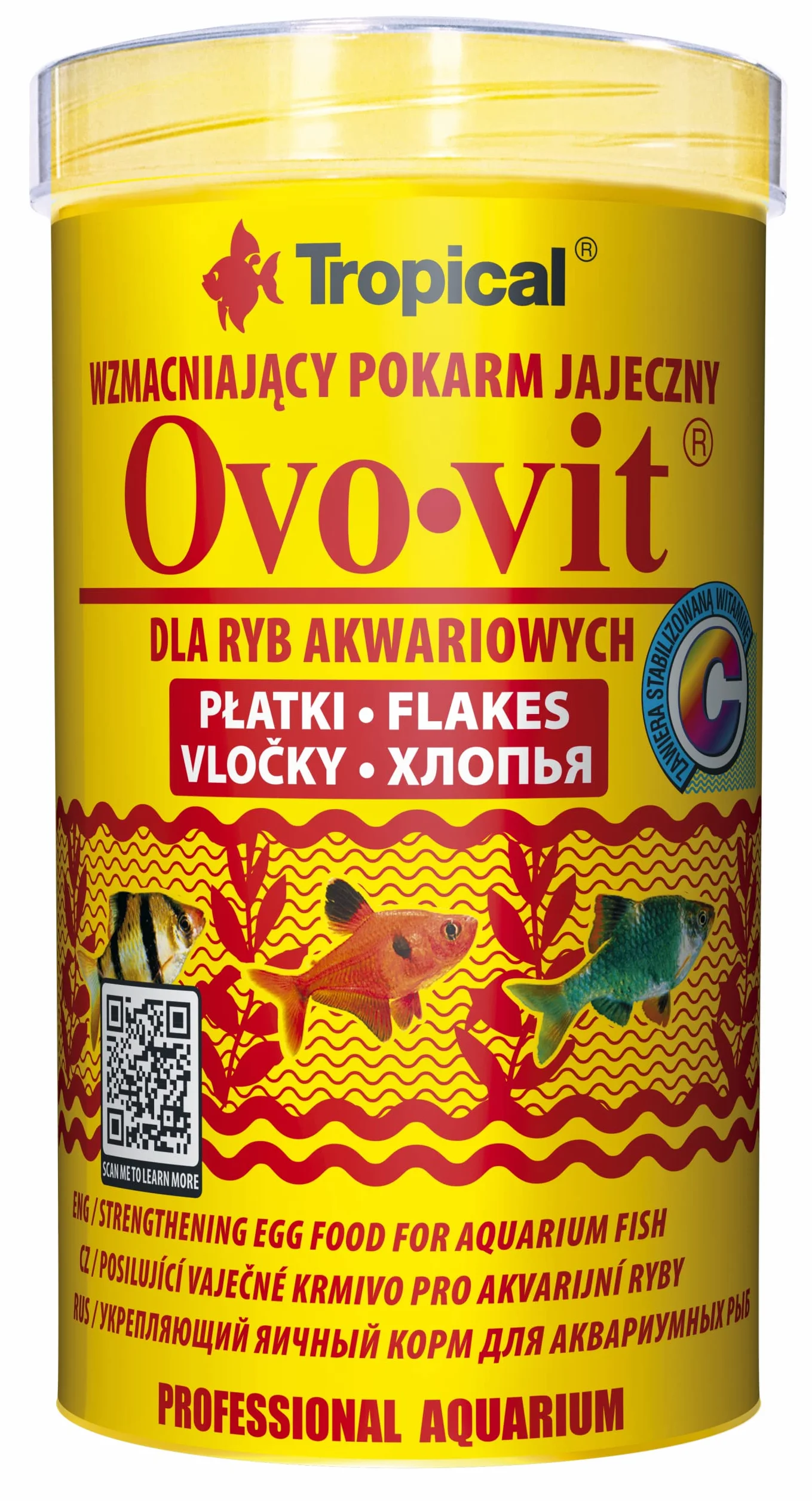 Tropical Wzmacniający pokarm jajeczny dla ryb akwariowych OVO-VIT 500ml / 100g