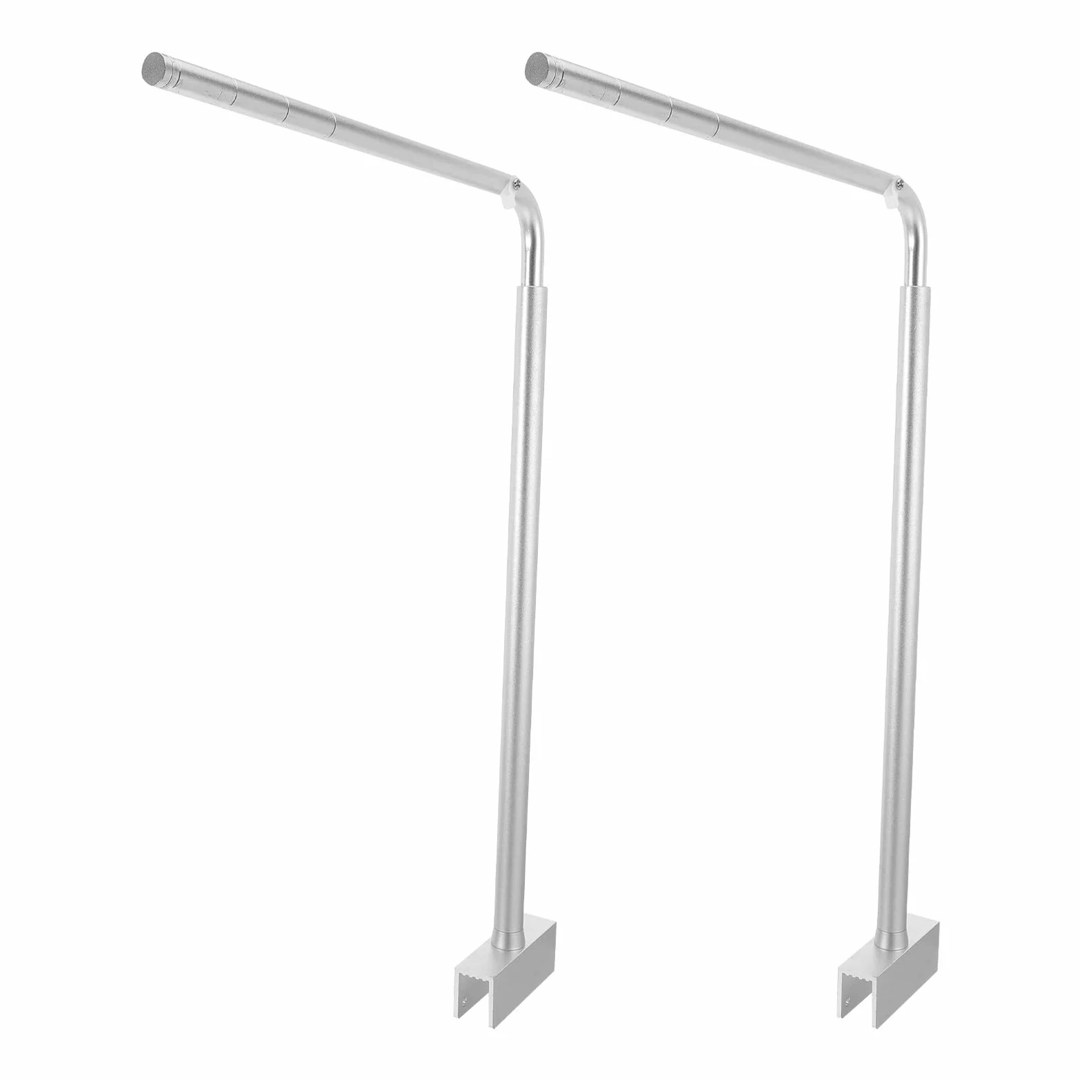 2 Szt. Szt Regulowany Uchwyt Do Lampy LED Do Akwarium Metalowy Stojak Oświetlenie i Morskich Zbiorników Kompatybilny z Szkłem Minimalistyczny Design