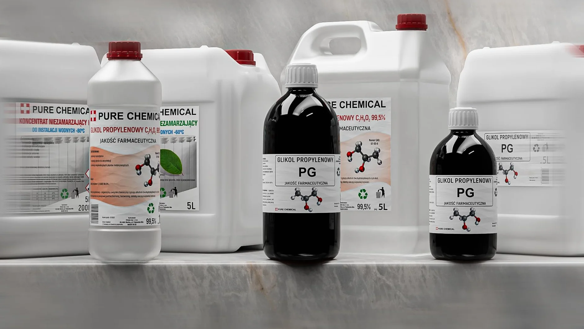 PURE CHEMICAL Gliceryna Roślinna VG Farmeceutyczna 1L