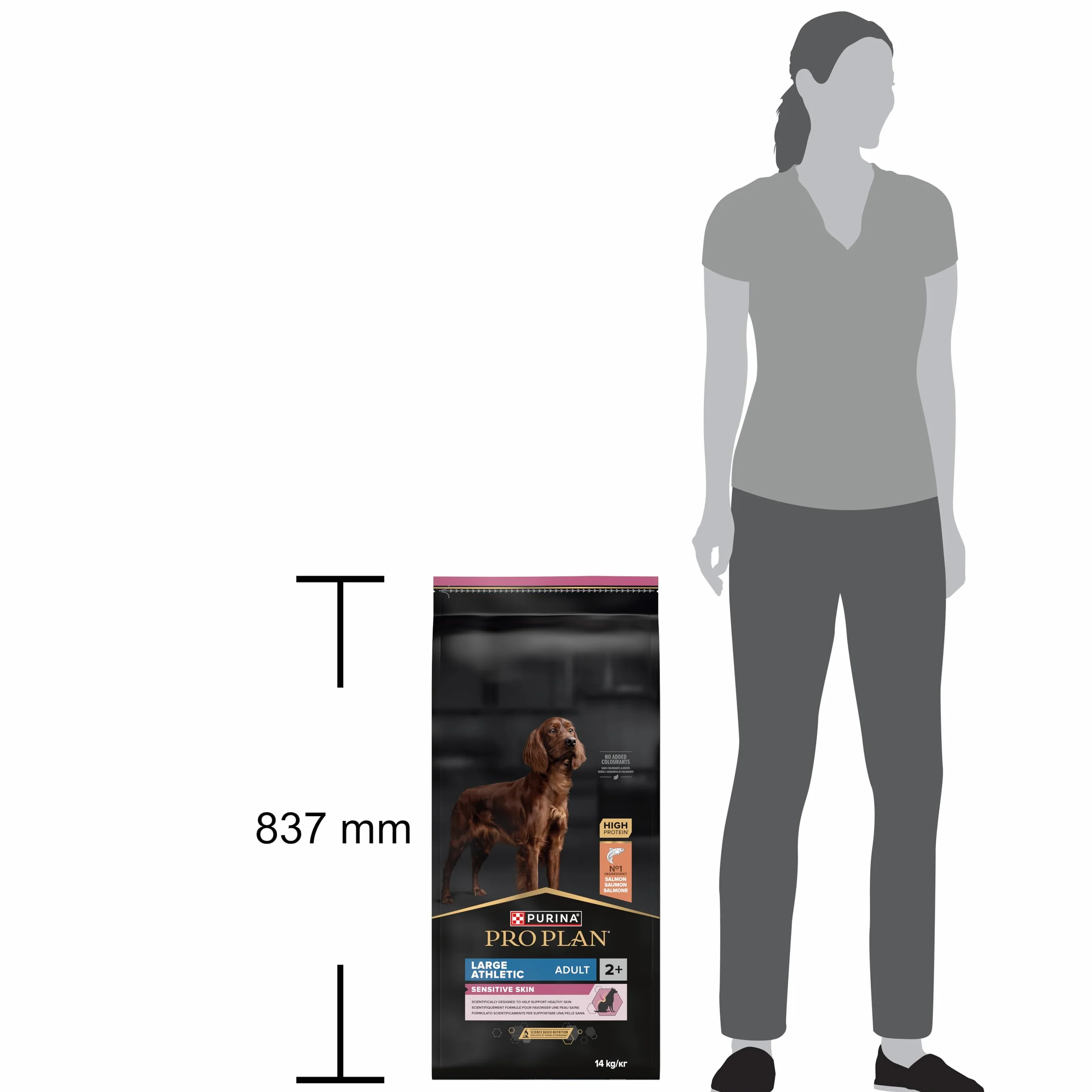 PRO PLAN | Sensitive Skin | Large Athletic Adult | Karma dla psów bogata w łososia | 14 kg