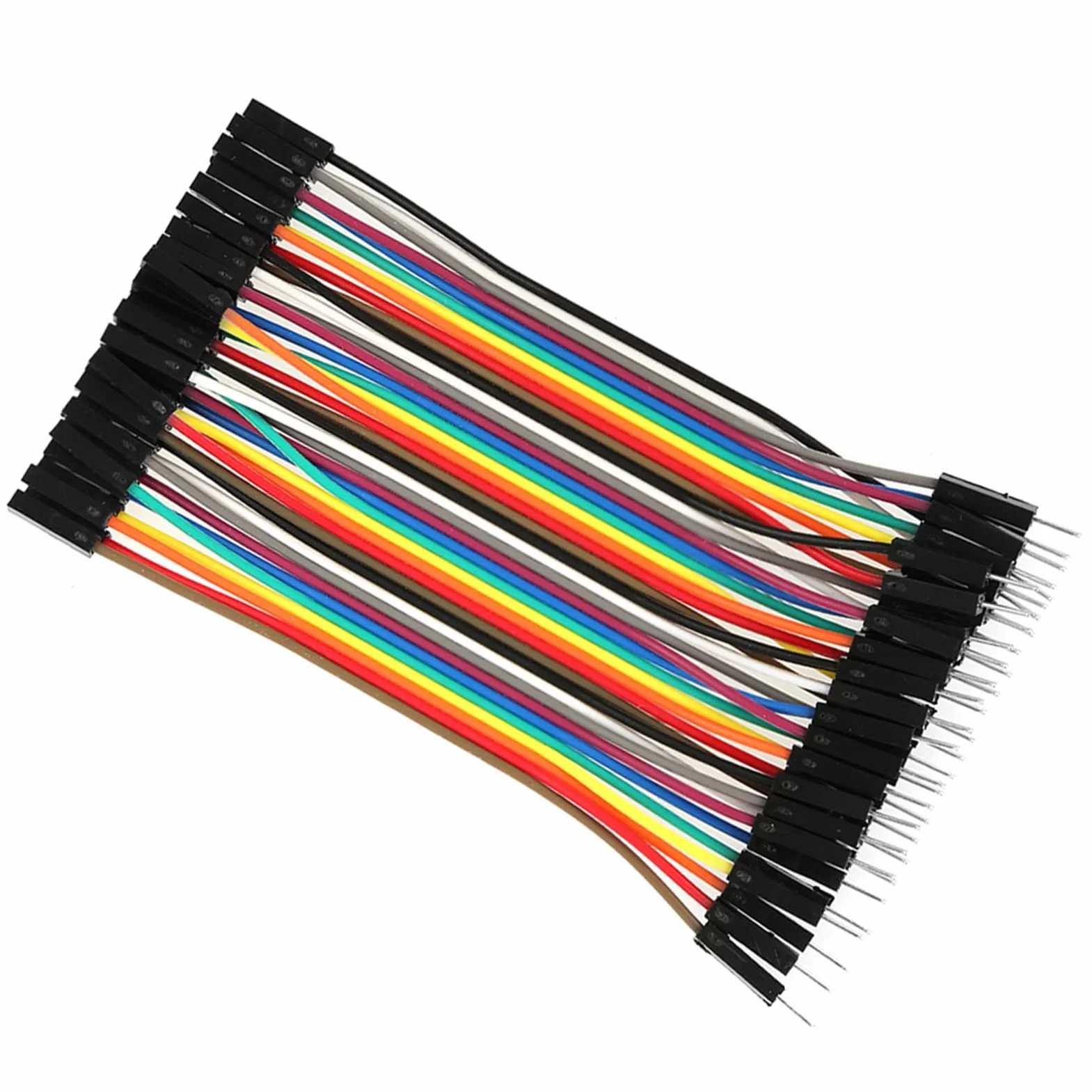 3 szt. Zestaw Przewodów Połączeniowych, Przewody Połączeniowe Płyty Prototypowej 40-pinowe M do F, 40-stykowe M do M, 40-stykowe F do F, 10 Cm Zestaw Przewodów Połączeniowych do