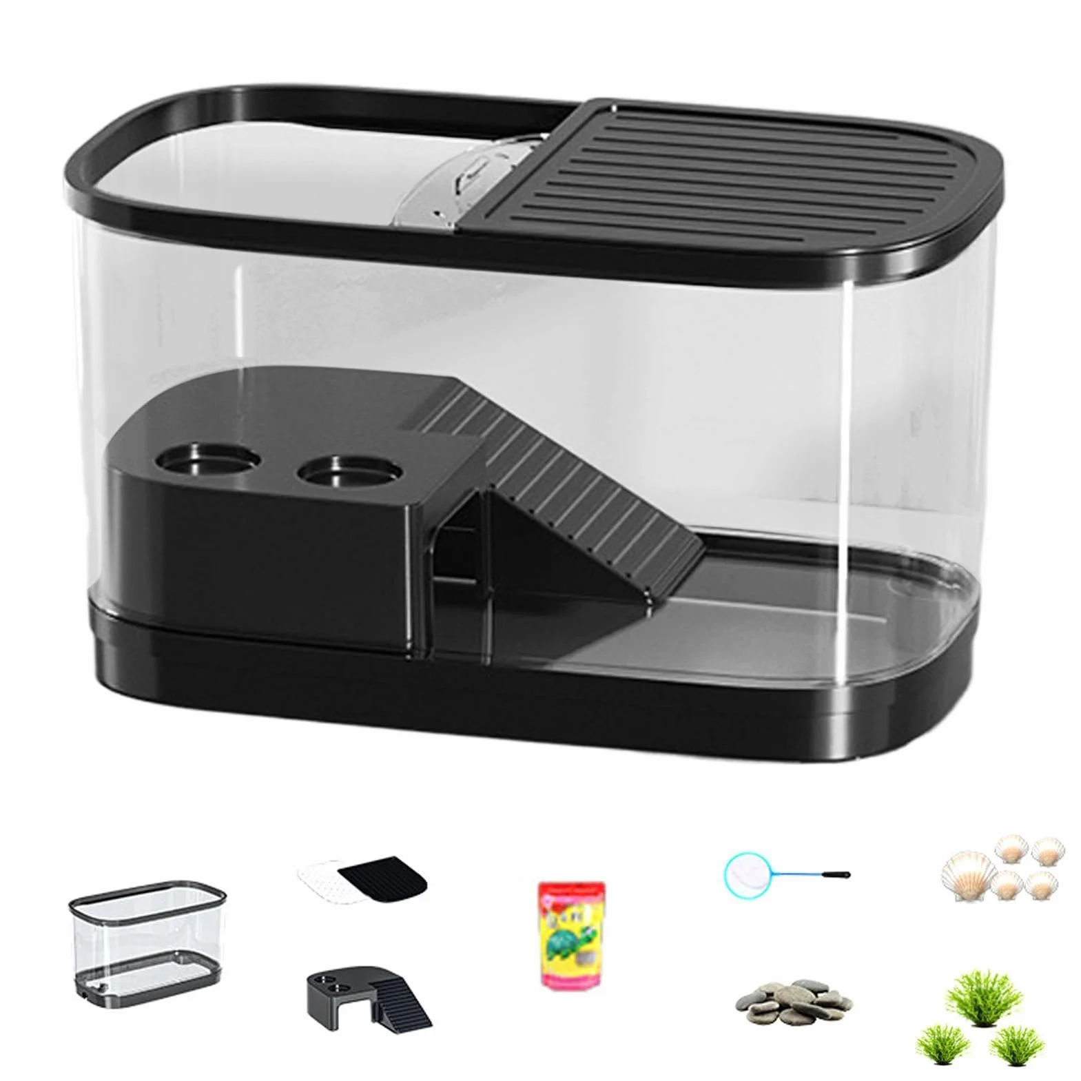 Terrarium dla gadów Pojemnik hodowlany dla gadów | Terrarium Dla Małego Żółwia Przeznaczone Na Przekąski, Ptaszniki, Kameleony, Agamy Brodate, Gekony, Żółwie, Pająki, Żaby