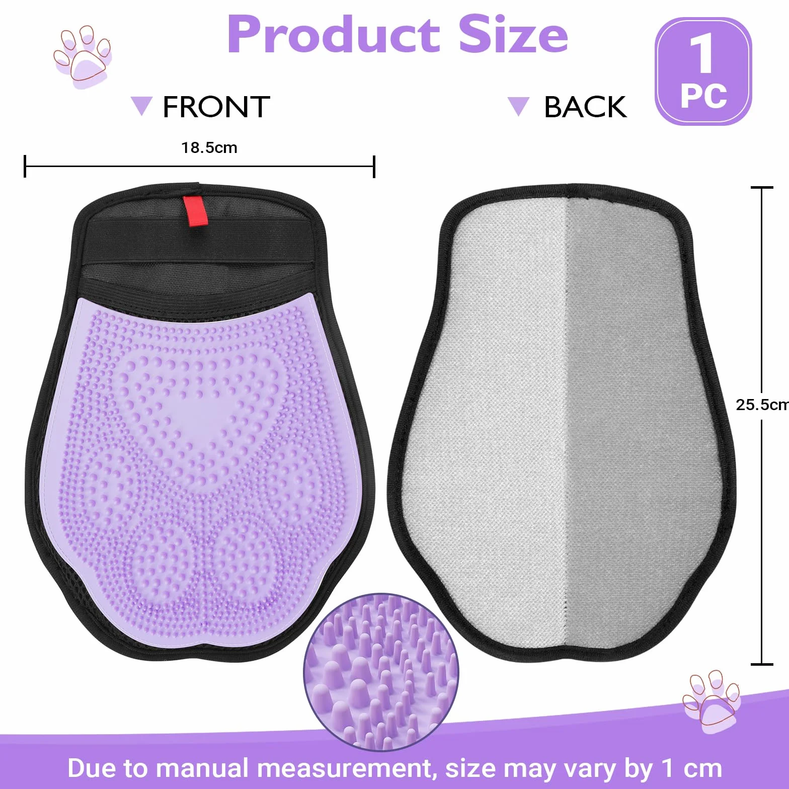 Rękawica do Czyszczenia Sierści - Rękawica do Czesania, Reusable Pet Hair Remover, Stronami do Usuwania Sierści z Ubrań, Sofy, Dywanów