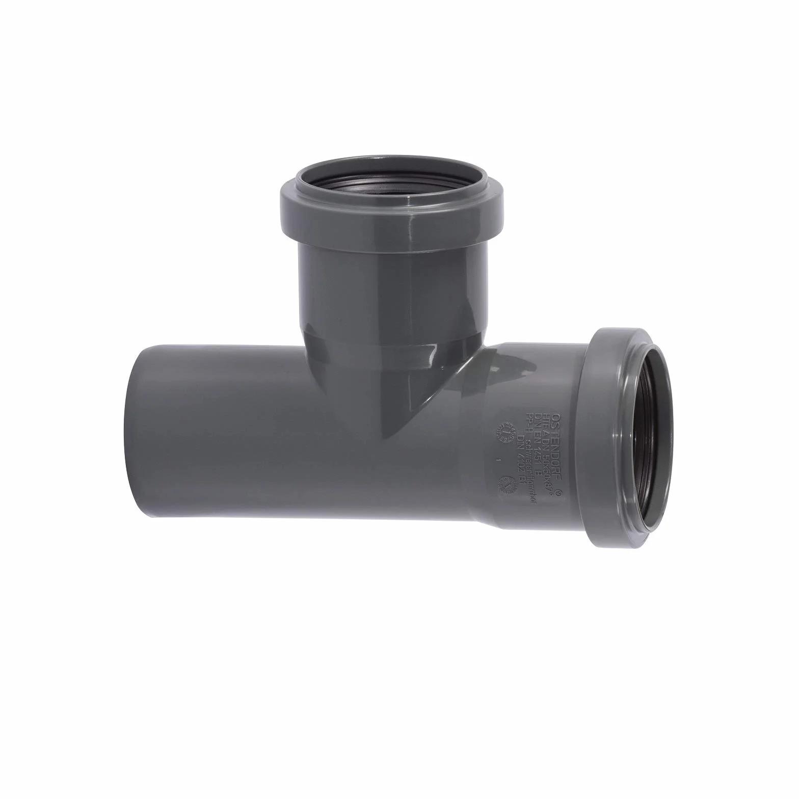 Ostendorf HTsafe rozgałęźnik DN 50/50 mm 87 stopni rura HT, szara, 87° - dn 50/ dn 50