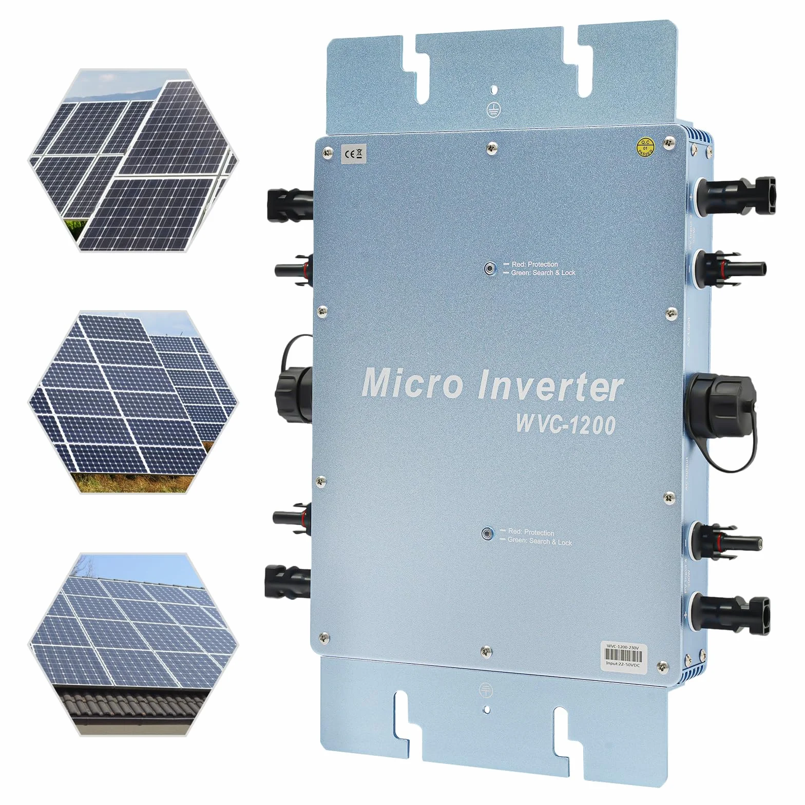 Falownik do podłączenia sieci słonecznej 1200 W mikroinwerter do podłączenia sieci słonecznej wodoodporny mikroinwerter solarny umożliwia precyzyjną kontrolę
