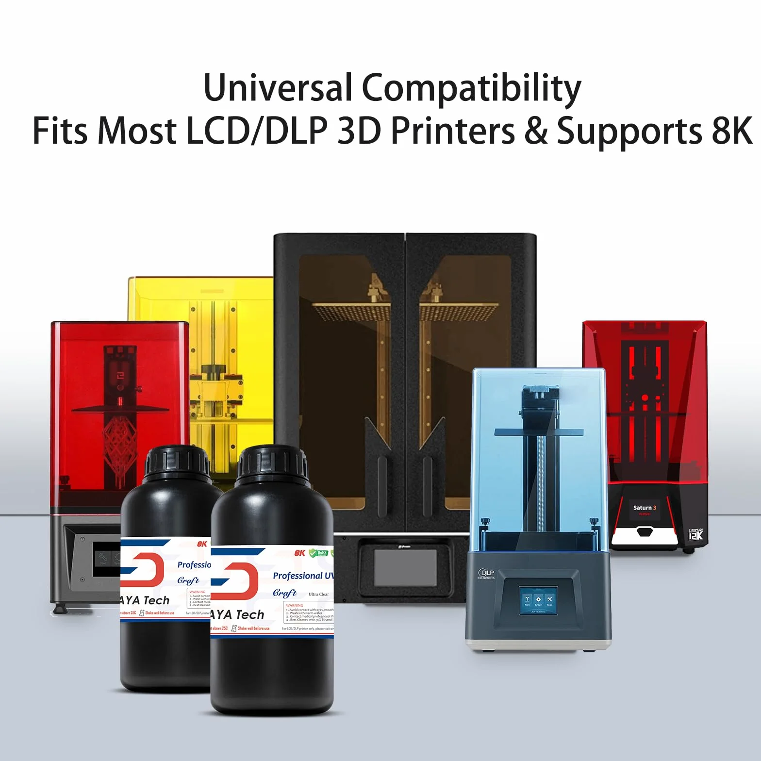 Siraya Tech Craft Ultra-przezroczysta Zywica do drukarek 3D Wysoka przezroczysto jak inne Zywica o wysokiej przezroczysto?ci dla LCD DLP (1kg, wysoka przezroczysto)