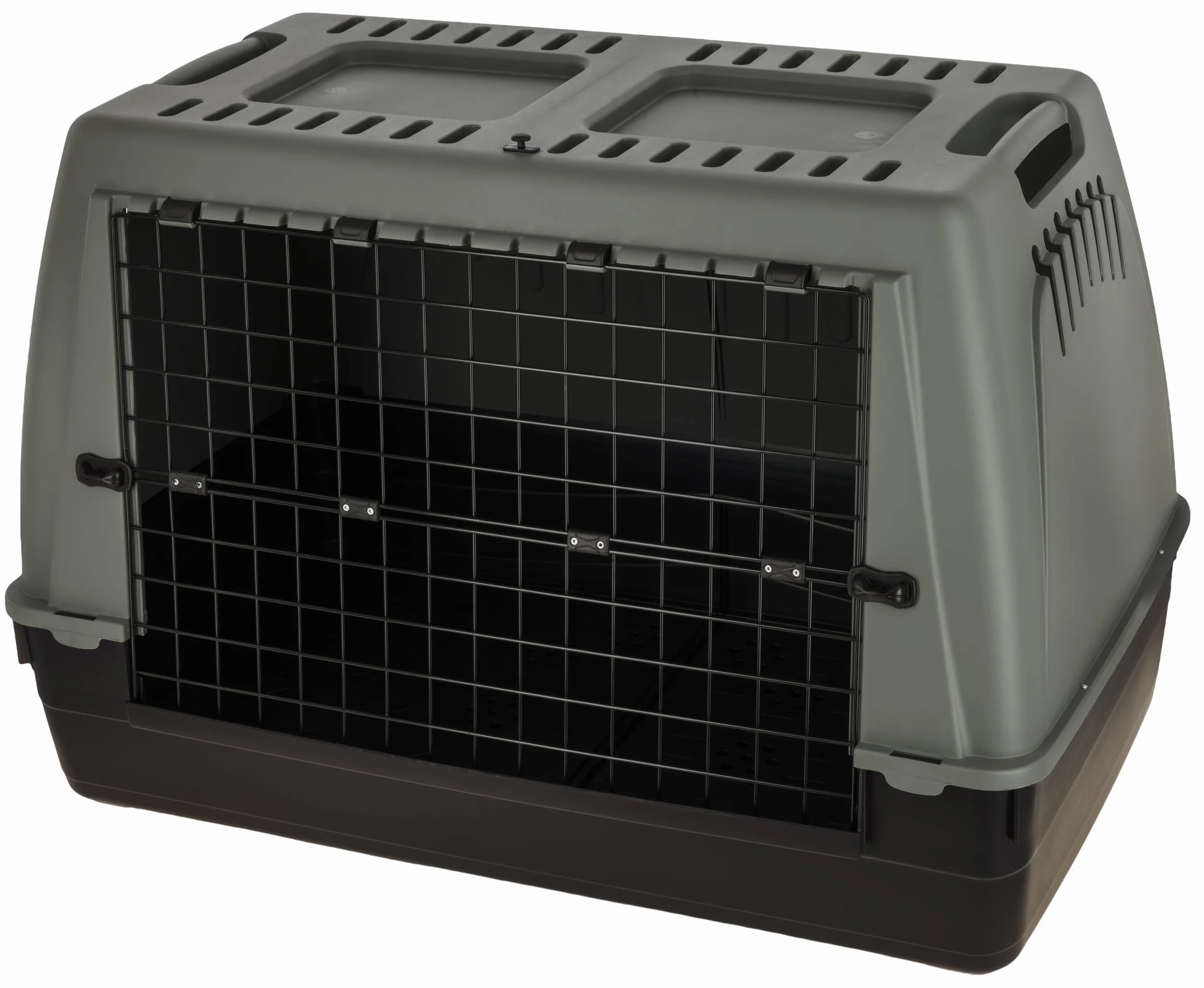 Kerbl Pet Transporter Bracco, skrzynia transportowa dla psów, skrzynia dla psów, dla dużych psów, tworzywo sztuczne, 100 x 60 x 65 cm, maks. 35 kg, nadaje się do bagażnika, wentylacja boczna