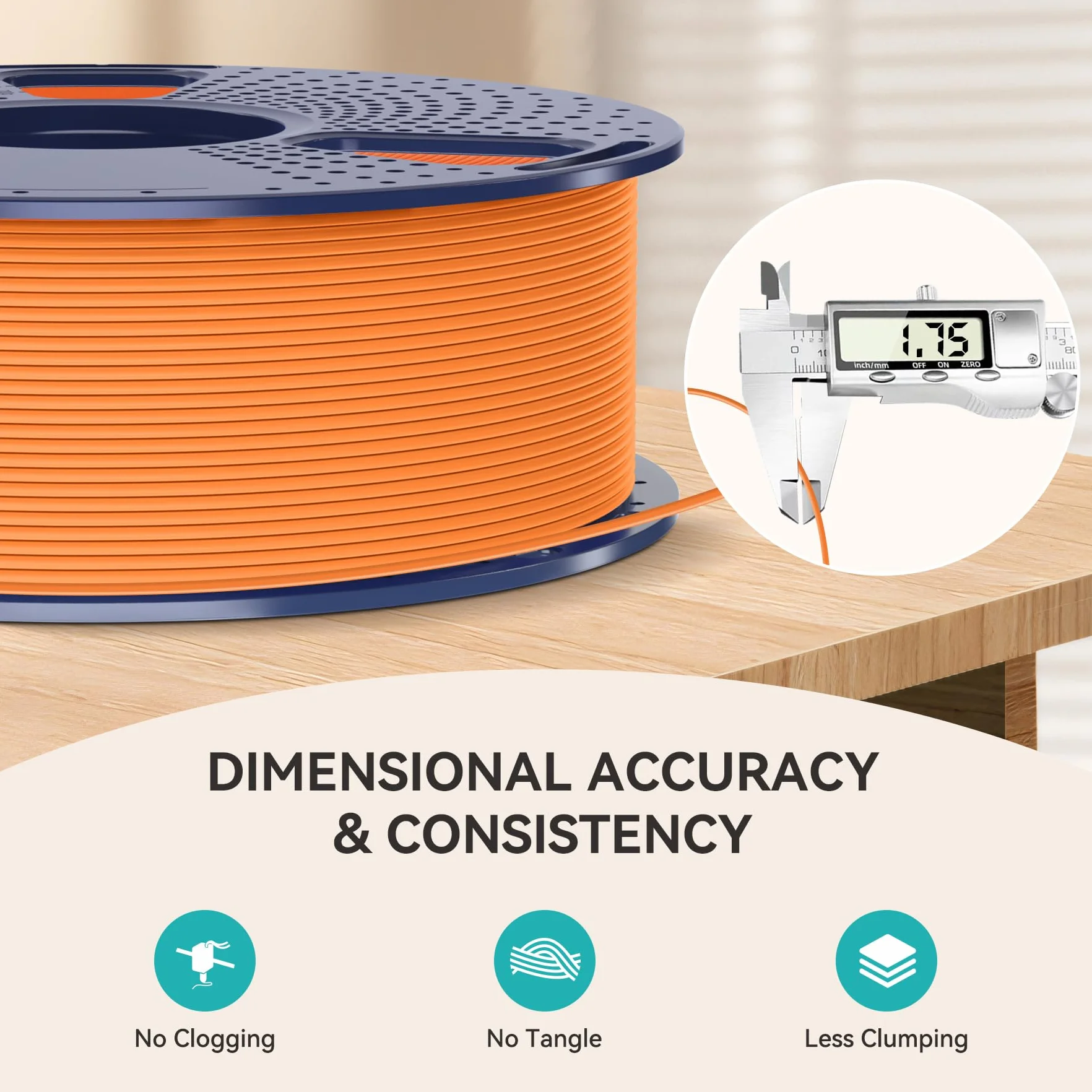 SUNLU Matowy filament PLA 1,75 mm czarny 1 kg do drukarki 3D FDM