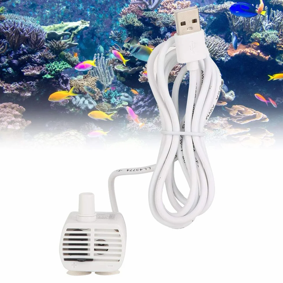 Usb Mini Pump Zatapialna Pompa Wodna do Akwarium Akwarium Pet Dozownik Wody Pompy Wodne