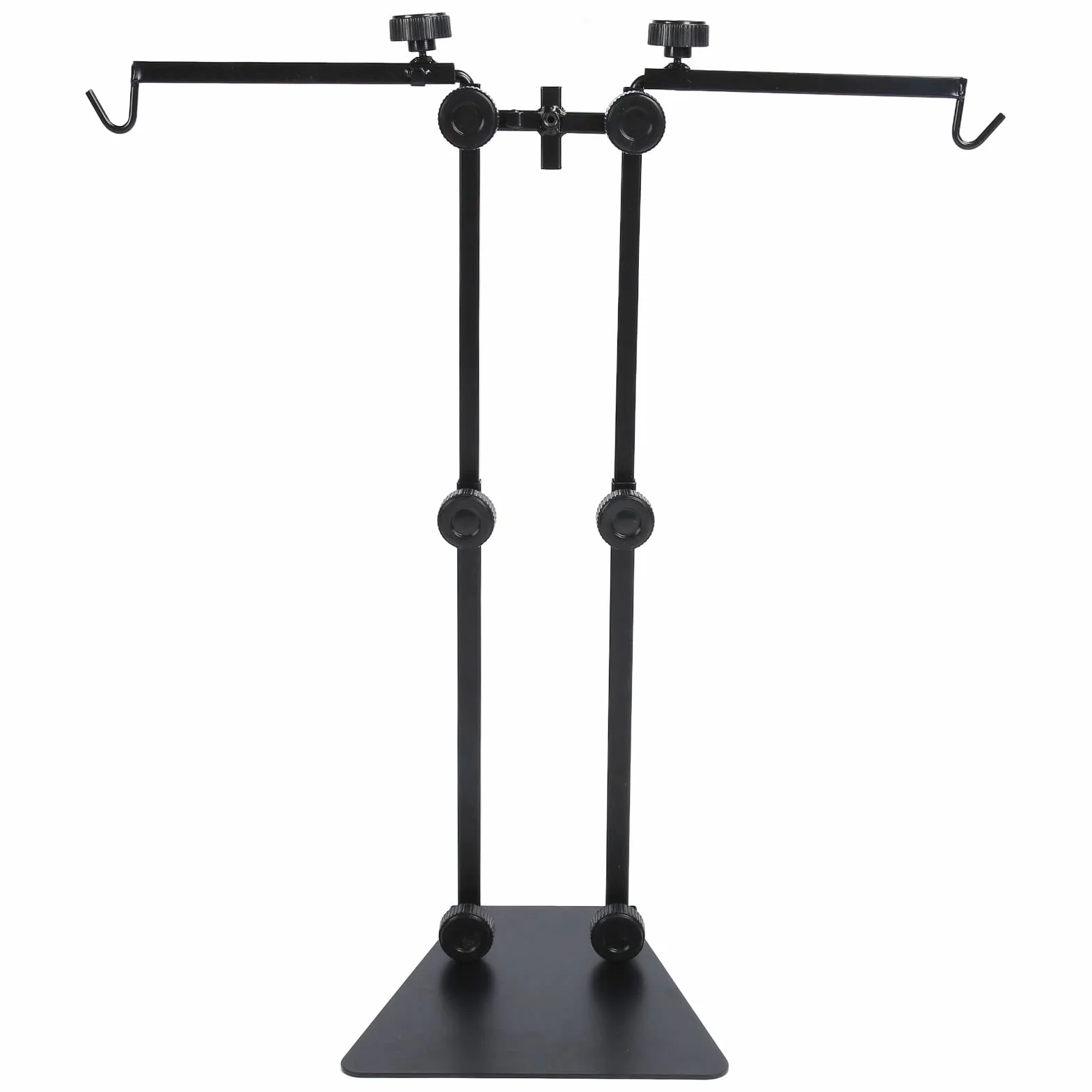 Stojak na lampę gadową, Uchwyt na lampę cieplną Stojak na lampę gadową Podwójne oprawę światła Metalowa Podwójna Haczyk do Gadu Zbiornika Terrarium