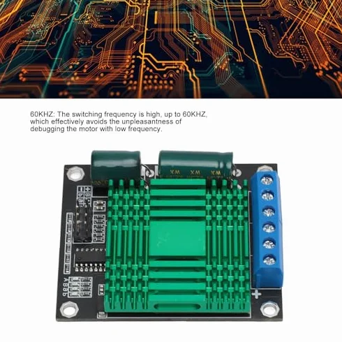 Moduł Sterownika Silnika Prądu Stałego 9V-30V 60A, Dwukanałowy moduł Sterownika Silnika PWM z wysoką integracją, Rozpraszanie Ciepła do Wymiany
