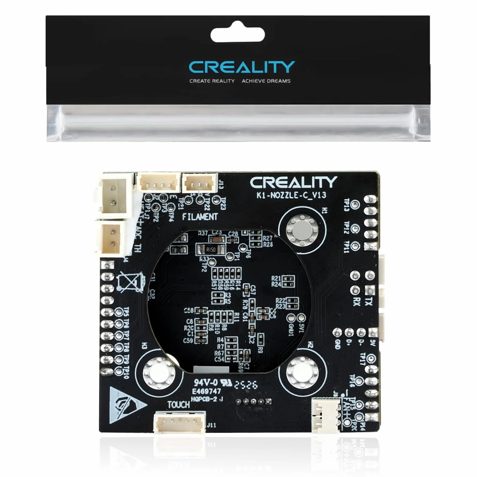 Creality Upgrade K1/K1 Max/K1C/K1 SE płyta adaptera Hotend, oficjalny adapter dyszy OEM PCB głowica narzędziowa PCBA oryginalny zestaw zastępczy płytki akcesoria do drukarki 3D