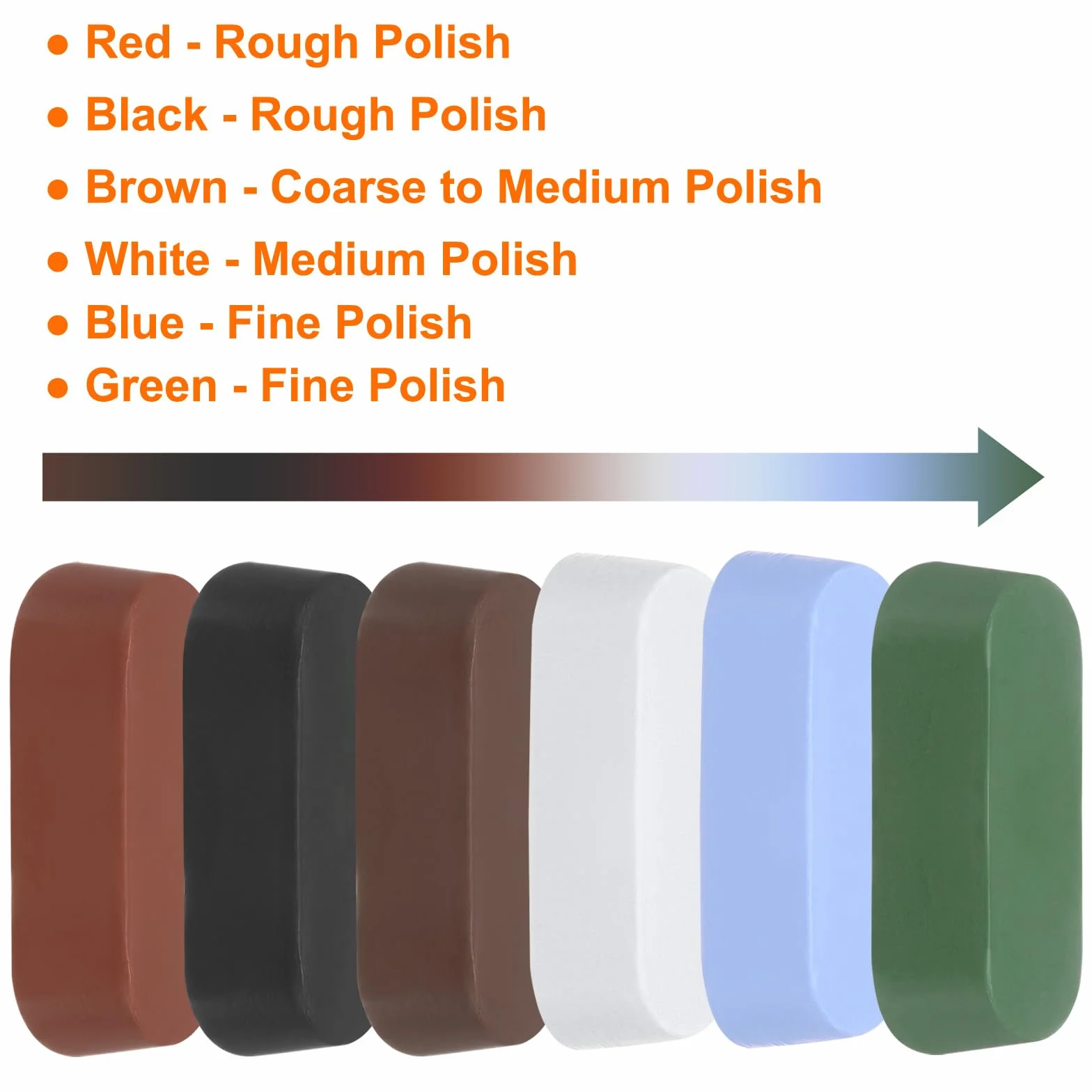 QUARKZMAN Pasta polerska 30 g, brązowa pasta ścierna do metalu (60 x 23 x 15 mm) do stali nierdzewnej, miedzi, aluminium i politury lustrzanej