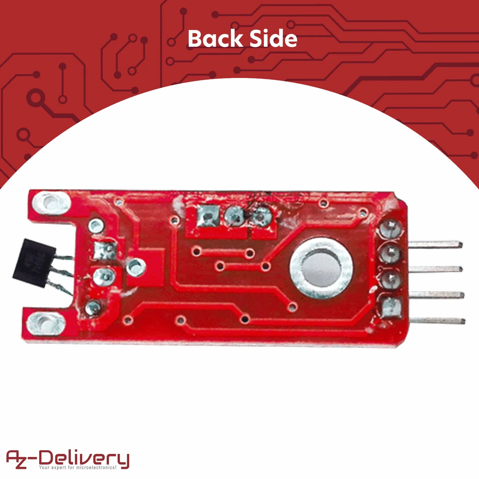 AZDelivery KY-024 Linear Magnetic Hall Sensor kompatybilny z Arduino Raspberry Pi