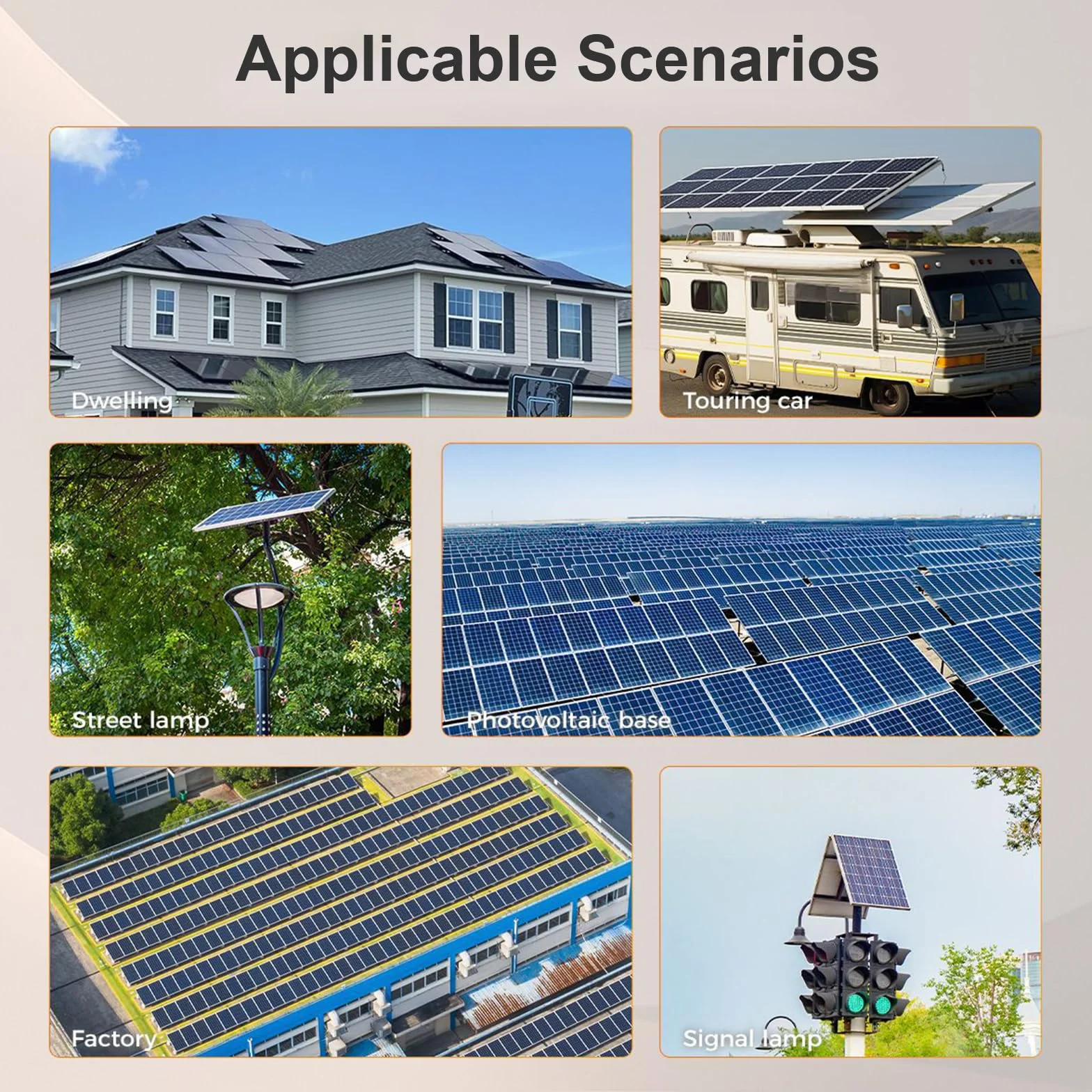 Regulowany zacisk końcowy do paneli słonecznych, czarny, do modułów PV, dachów