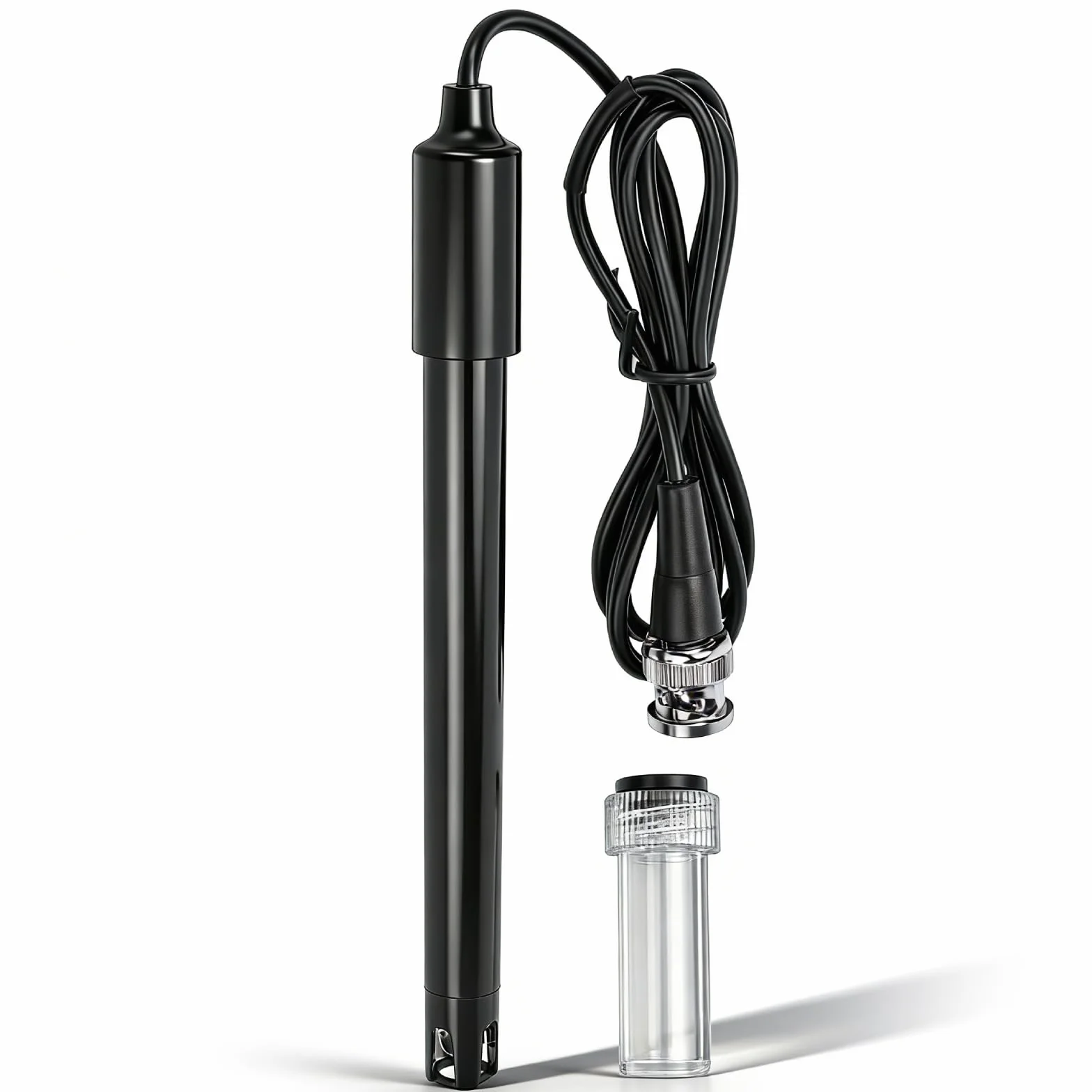 Sonda Ph 0-14, Sonda Czujnika Ph Sonda Elektrody Ph Wymienna Sonda Monitora Ph Z Kablem O Długości 77 Cm Do Monitora Ph Kontroler Ph Tester Ph Miernik Ph Monitorowanie Wykrywania Wykrywania Ph, Wtyczk