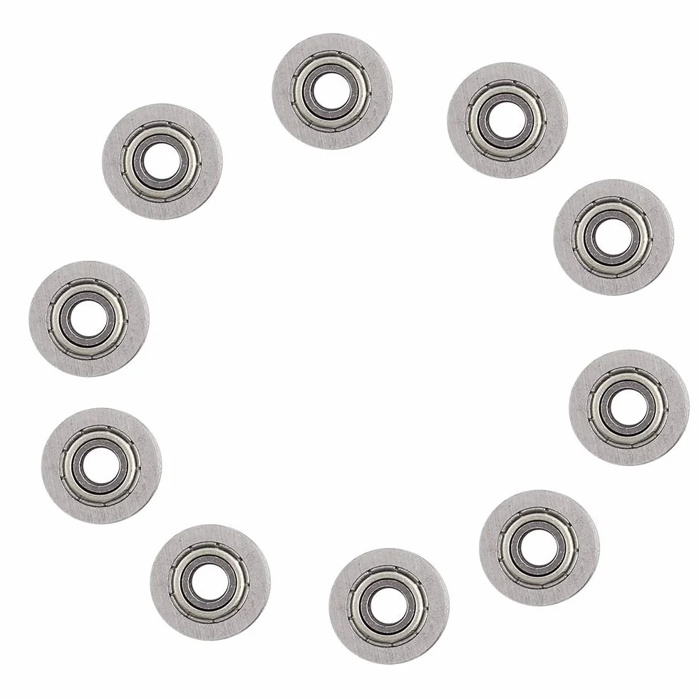 Koło pasowe prowadzące z łożyskami kulkowymi U624ZZ 10 szt. 4x13x7 mm