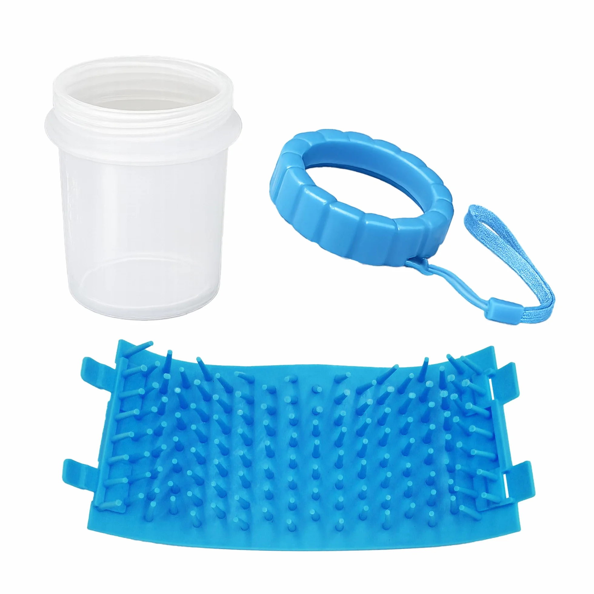Fancy Pets Czyścik do Łap Psa, Myjka do Łap dla Psa z Silikonowymi Szczotkami, Kubek do Mycia Łap Psa dla Małych Psów i Szczeniaków, Dog Paw Cleaner