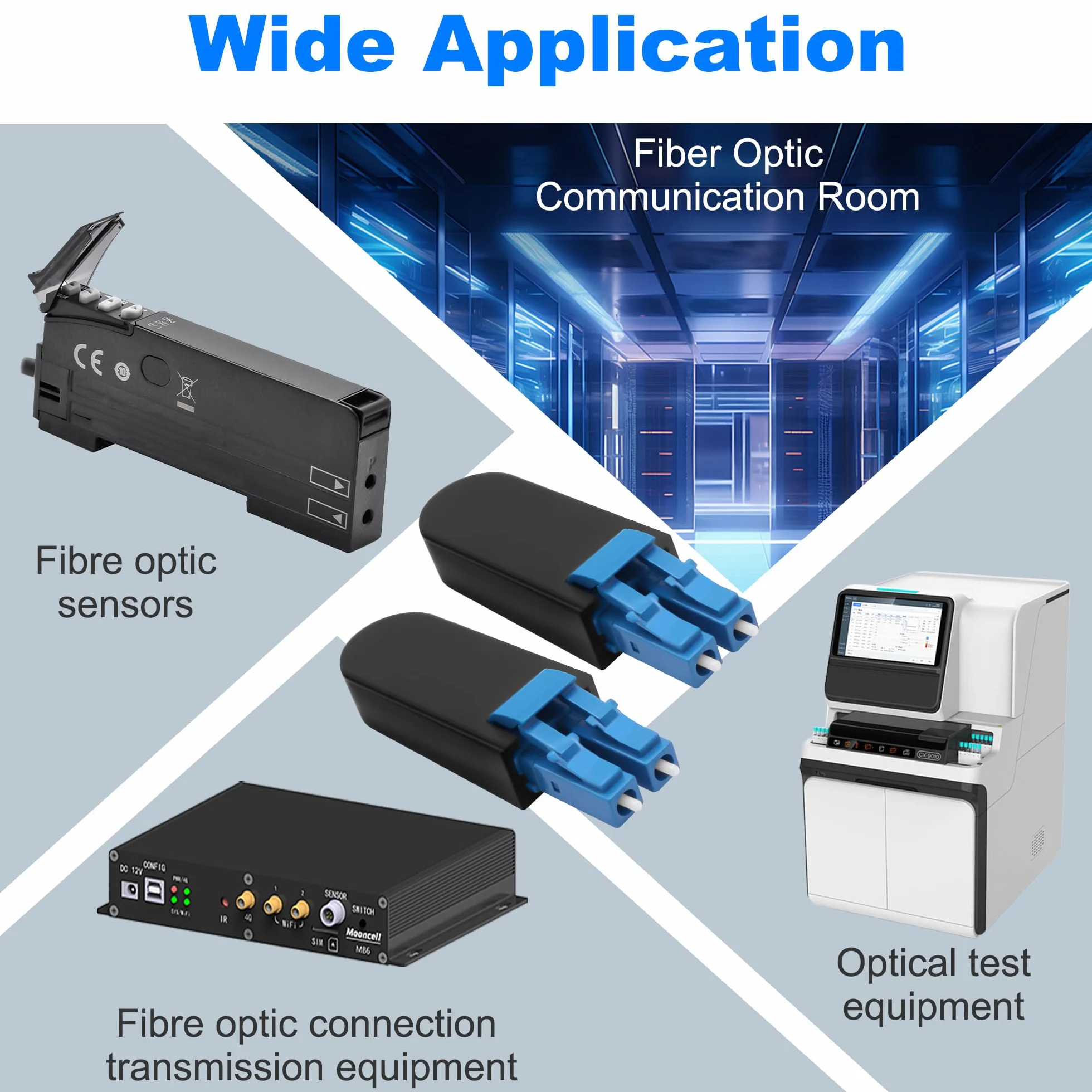 LC/UPC Loopback wtyczka Duplex Singlemode LC 9/125 Tester Connector Standard LWL Signal Test 2 szt