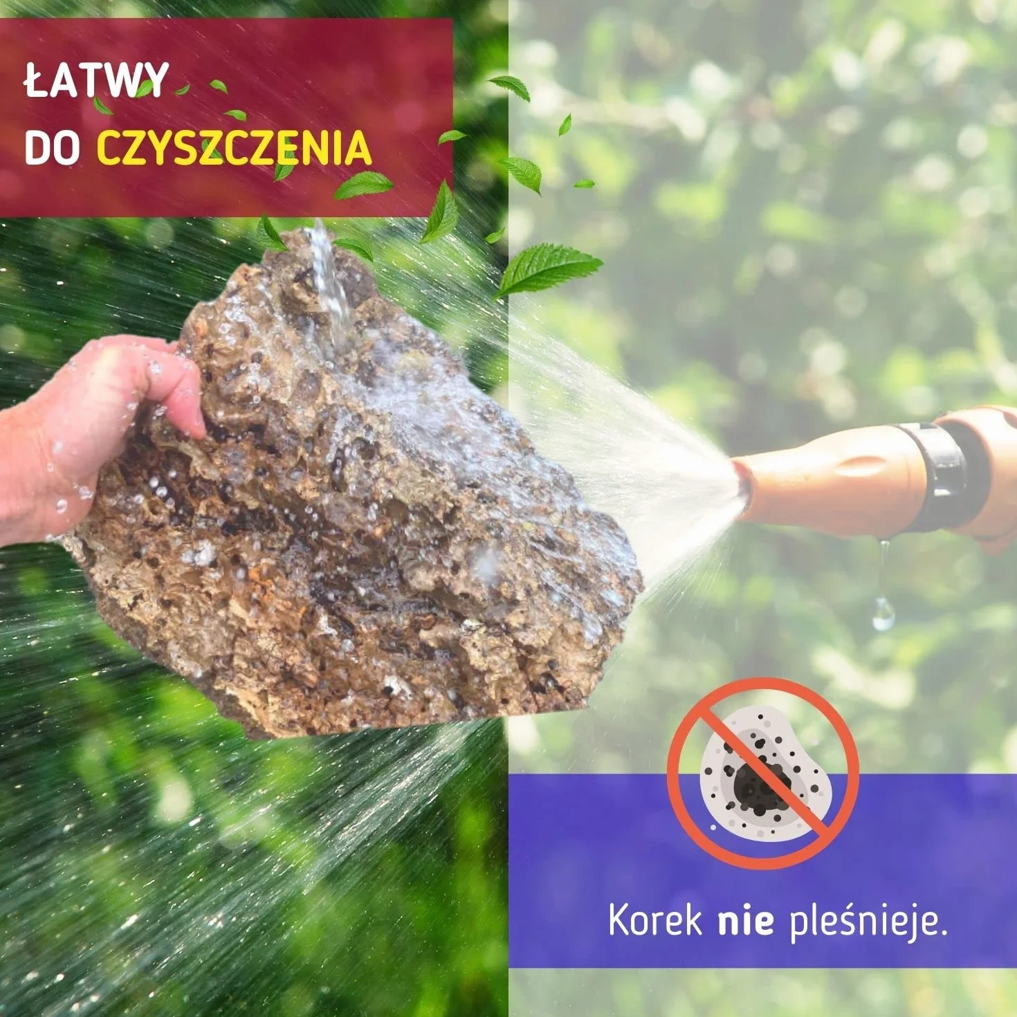 Korek tunel do terrarium naturalny - dla gryzoni i gadów dekoracja do terrarium 20x15cm