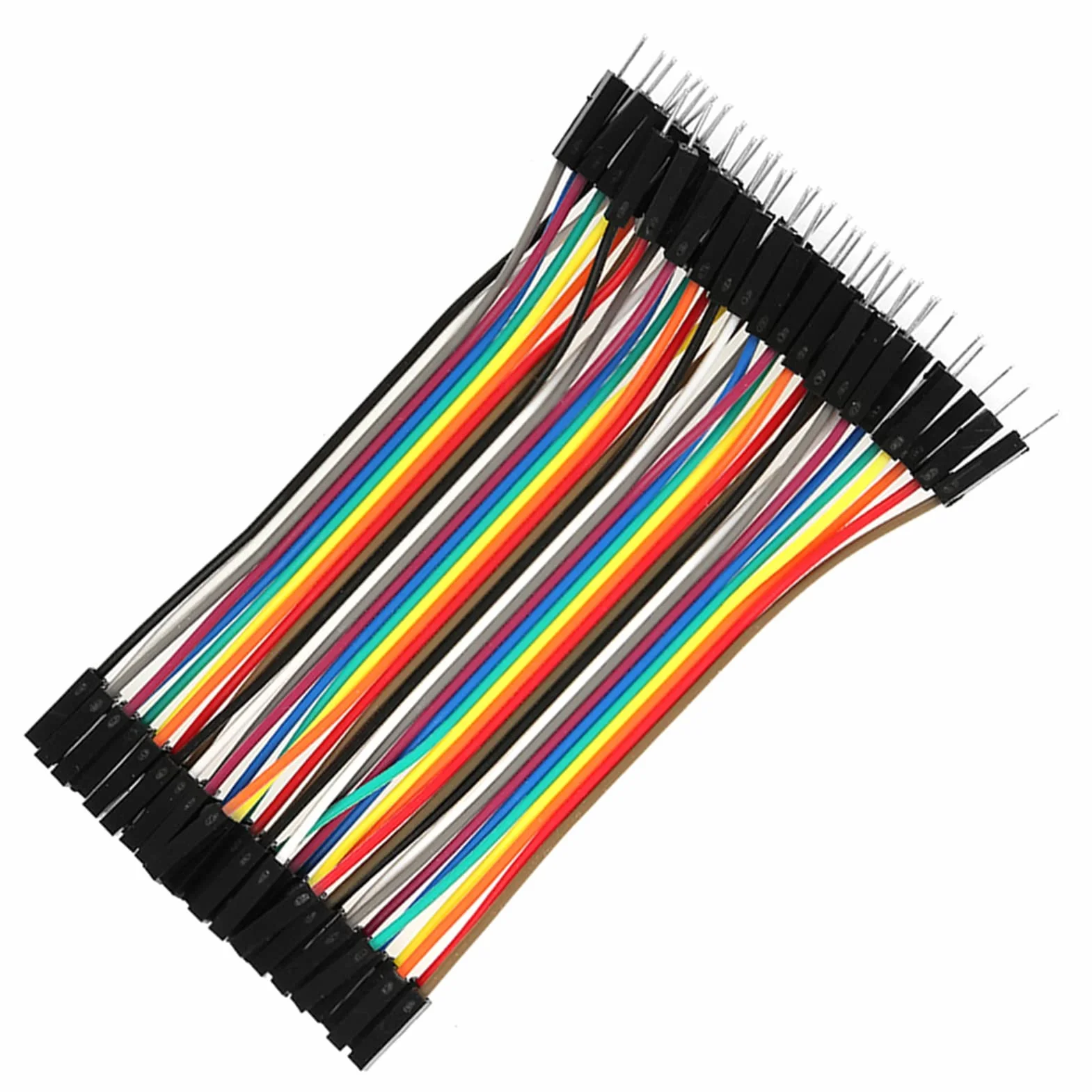 3 szt. Zestaw Przewodów Połączeniowych, Przewody Połączeniowe Płyty Prototypowej 40-pinowe M do F, 40-stykowe M do M, 40-stykowe F do F, 10 Cm Zestaw Przewodów Połączeniowych do