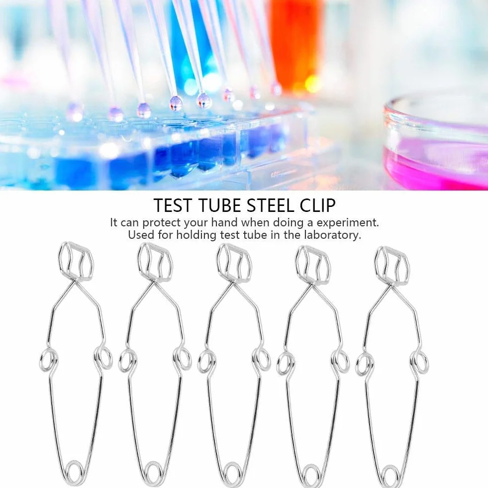Reagenzglas Klips Clamp do Laboratorium Stoddard 14,5 cm Federstahl