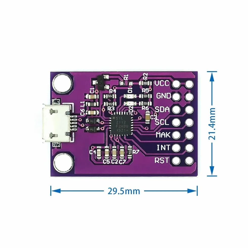 Moduł debugowania CCS811 CP2112 USB do SMBus I2C komunikacyjny
