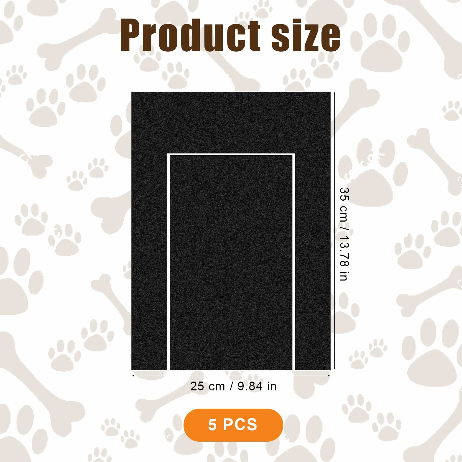5 szt. Deska do Drapania dla Psa Wymiana Papieru Sciernego 35x25cm, Papier Scierny Emery Dog Samoprzylepny Drapak dla Psa z Szuflada na Przekaski dla Pedicure dla Zwierzat