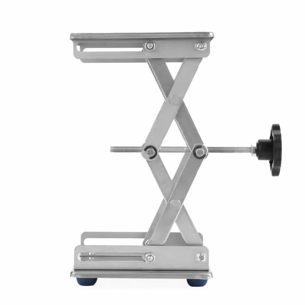 6" nożyczki laboratoryjne podnośnik platformy ze stali nierdzewnej uchwyt do podnośnika/składana ochrona stołu 150 x 150 x 250 mm do eksperymentu naukowego