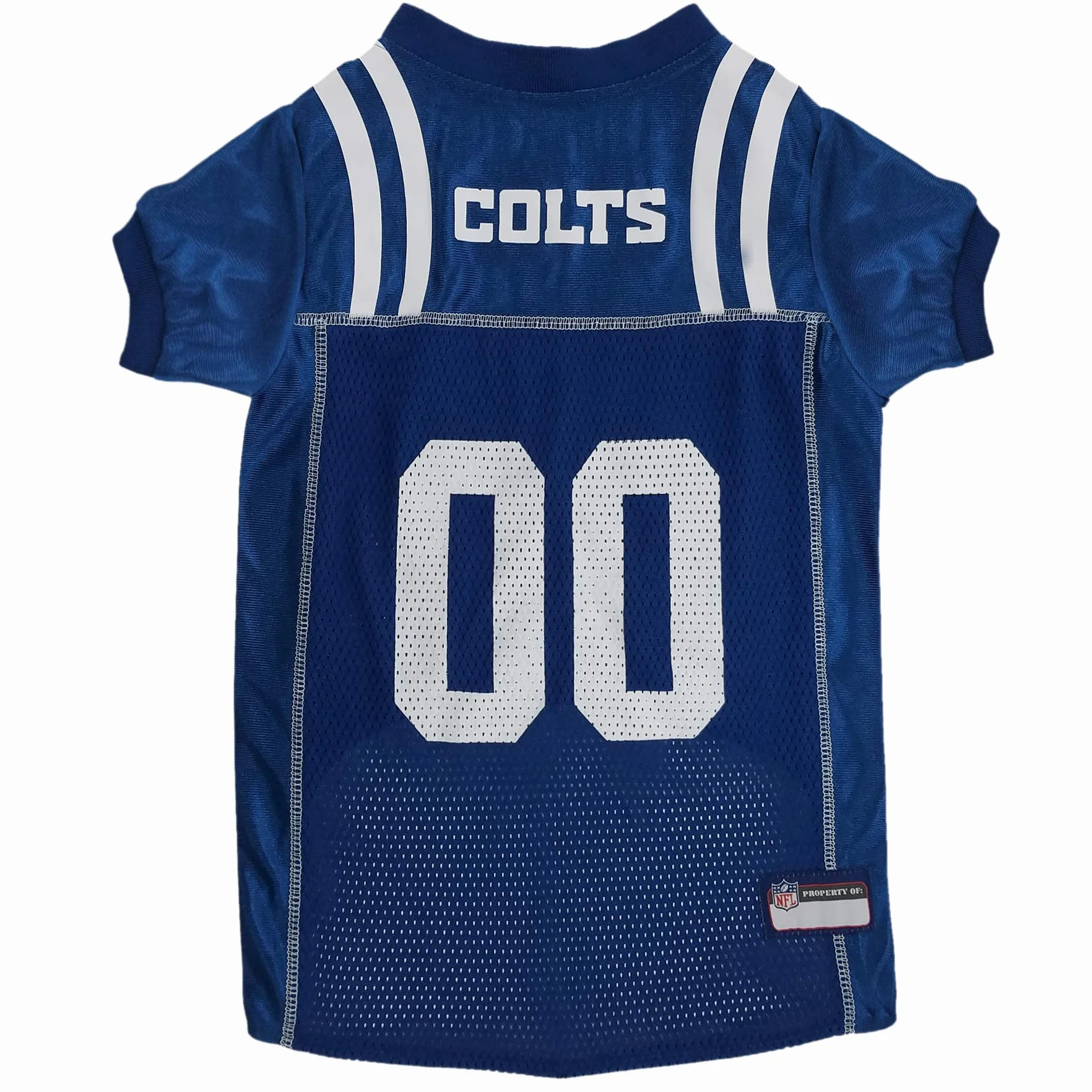 Pets First NFL Indianapolis Colts Dog Jersey, rozmiar S. Najlepszy kostium piłkarski dla psów i kotów. Licencjonowana koszulka dżersejowa