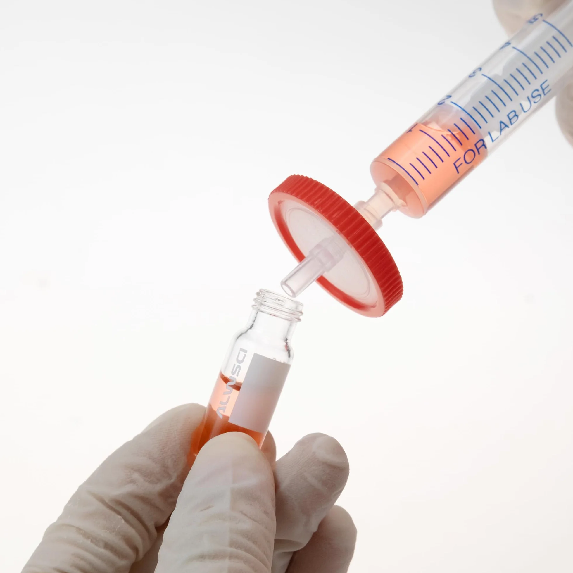 100 sztuk PTFE filtr strzykawkowy hydrofilowy 0,45 μm, średnica membrany 25 mm, filtr strzykawkowy z filtrem laboratoryjnym, HPLC i GC