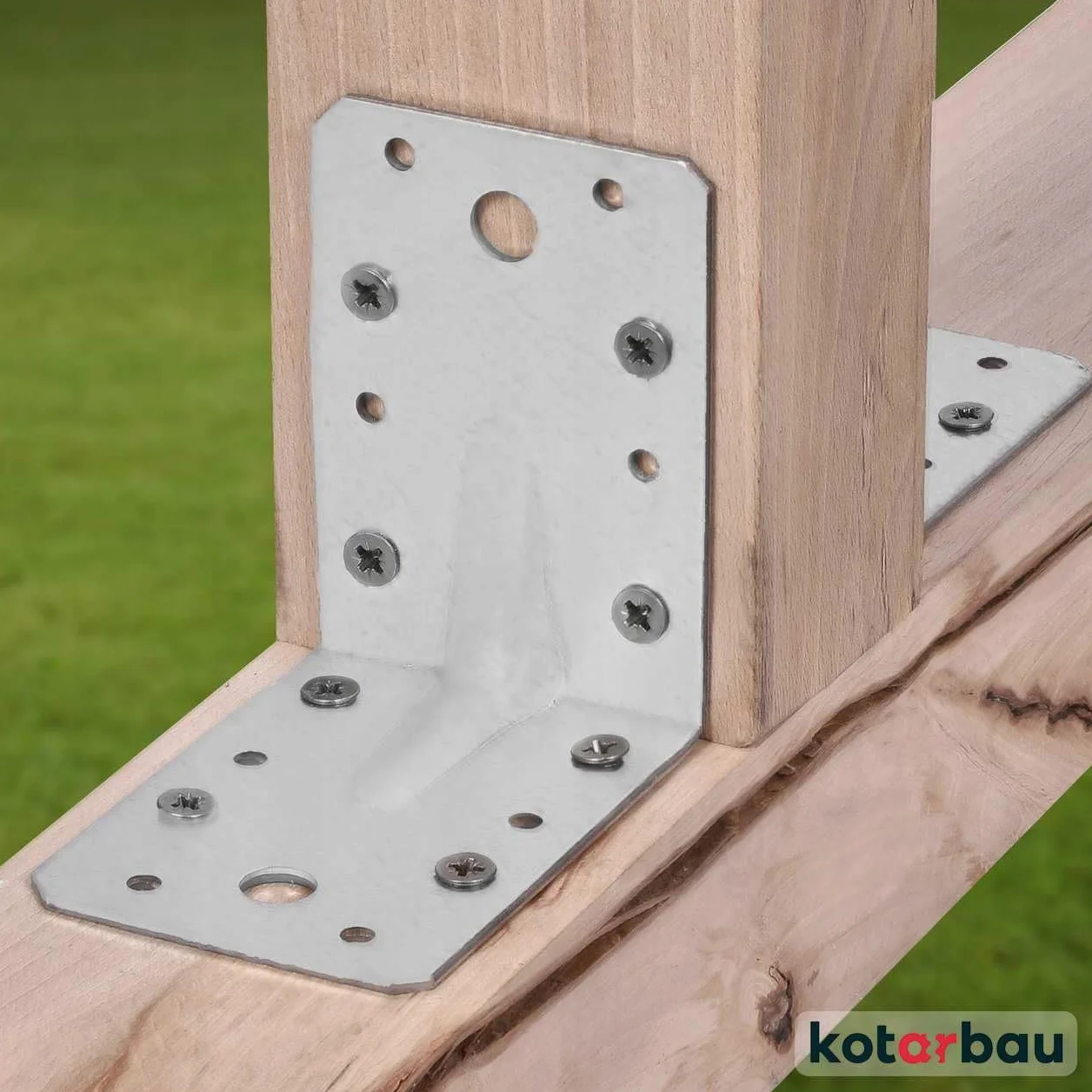 KOTARBAU® 25 szt. Kątownik Ciesielski - Łącznik Budowlany - 60 x 60 x 45 mm - Stal ocynkowana - z Przetłoczeniem - Nierdzewny