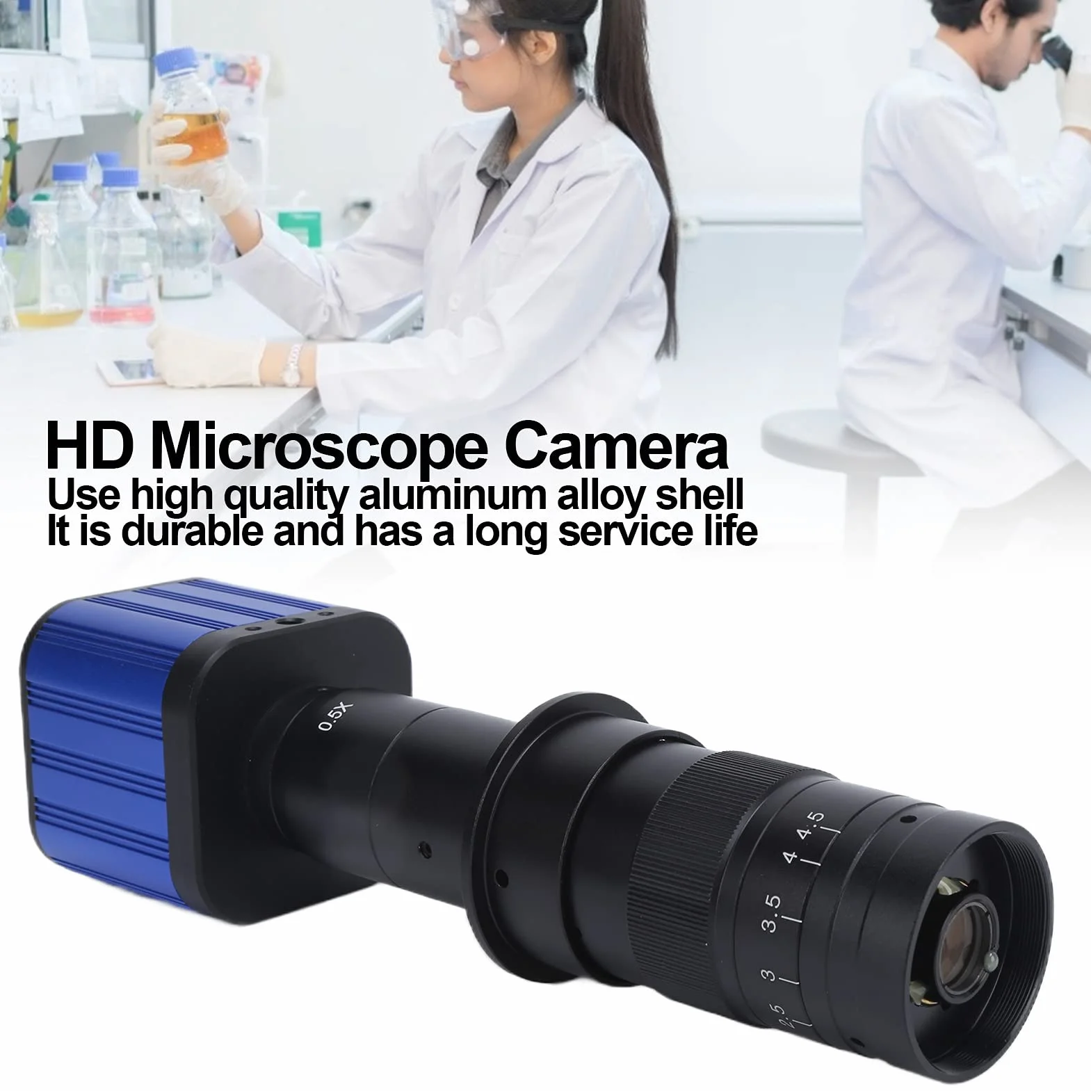 Kamera mikroskopowa C-Mount USB HDMI 4K 180x 110-240V
