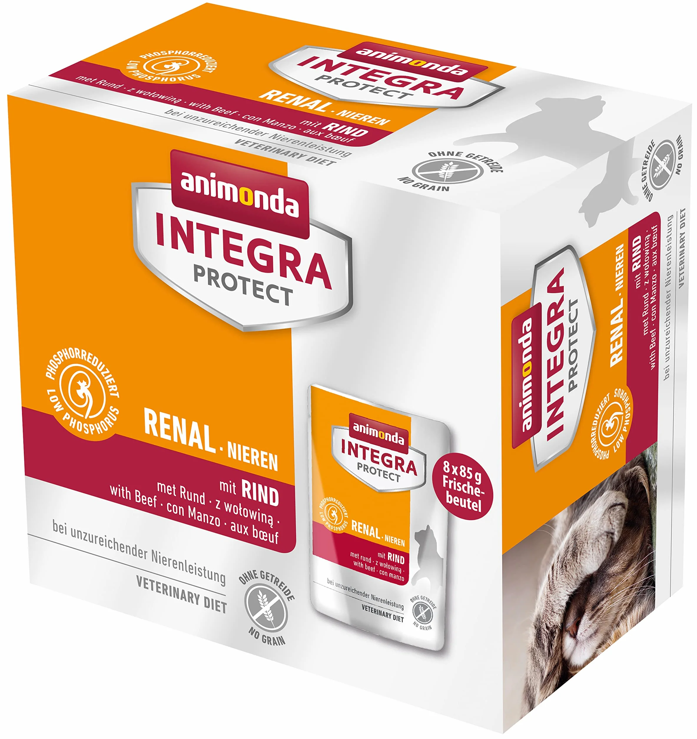 Animonda Integra Protect Adult Renal Karma dla Kotów, Wołowina, 680 g