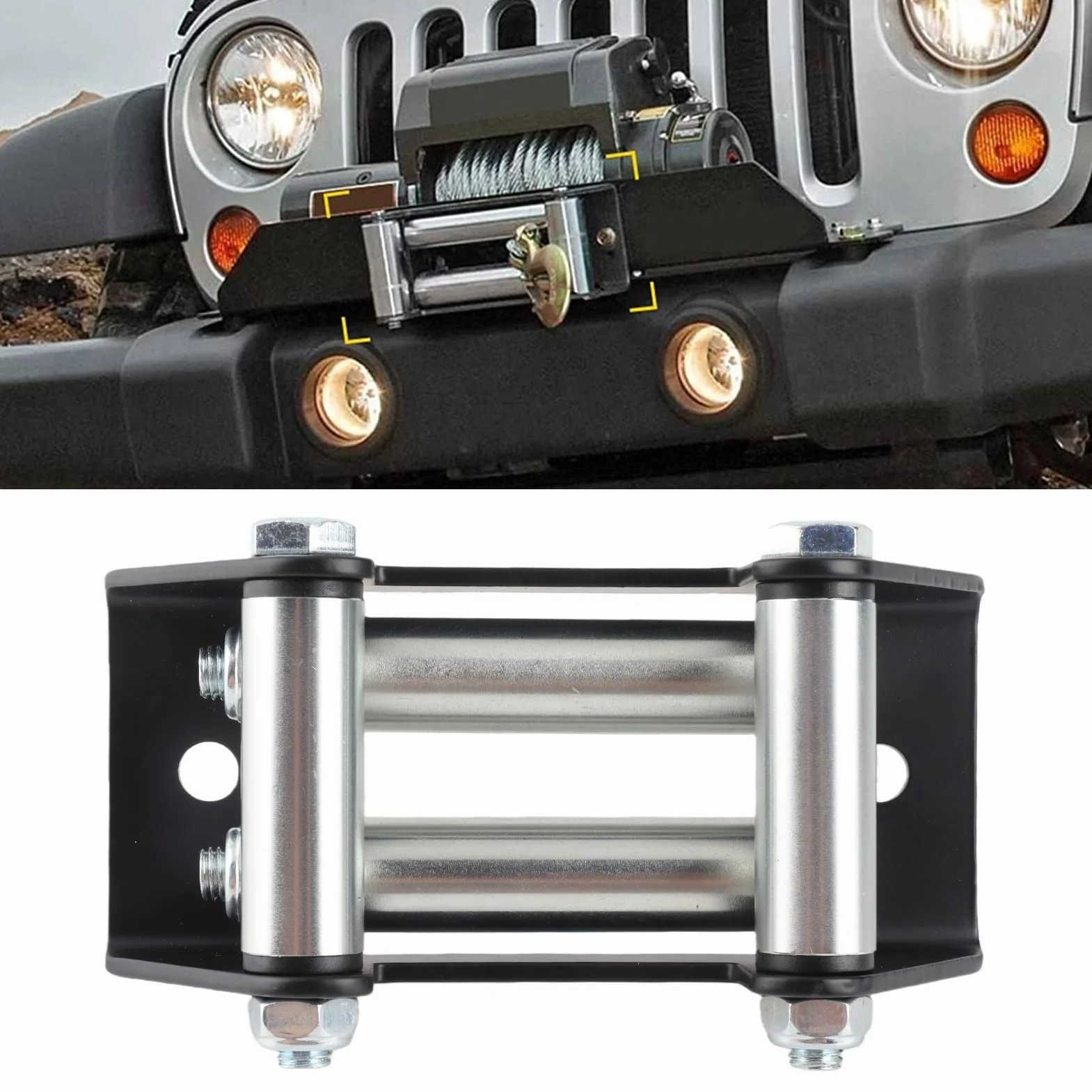 Fairlead Heavy Duty Rolka Linowa Wciągarki 125 mm Uniwersalna