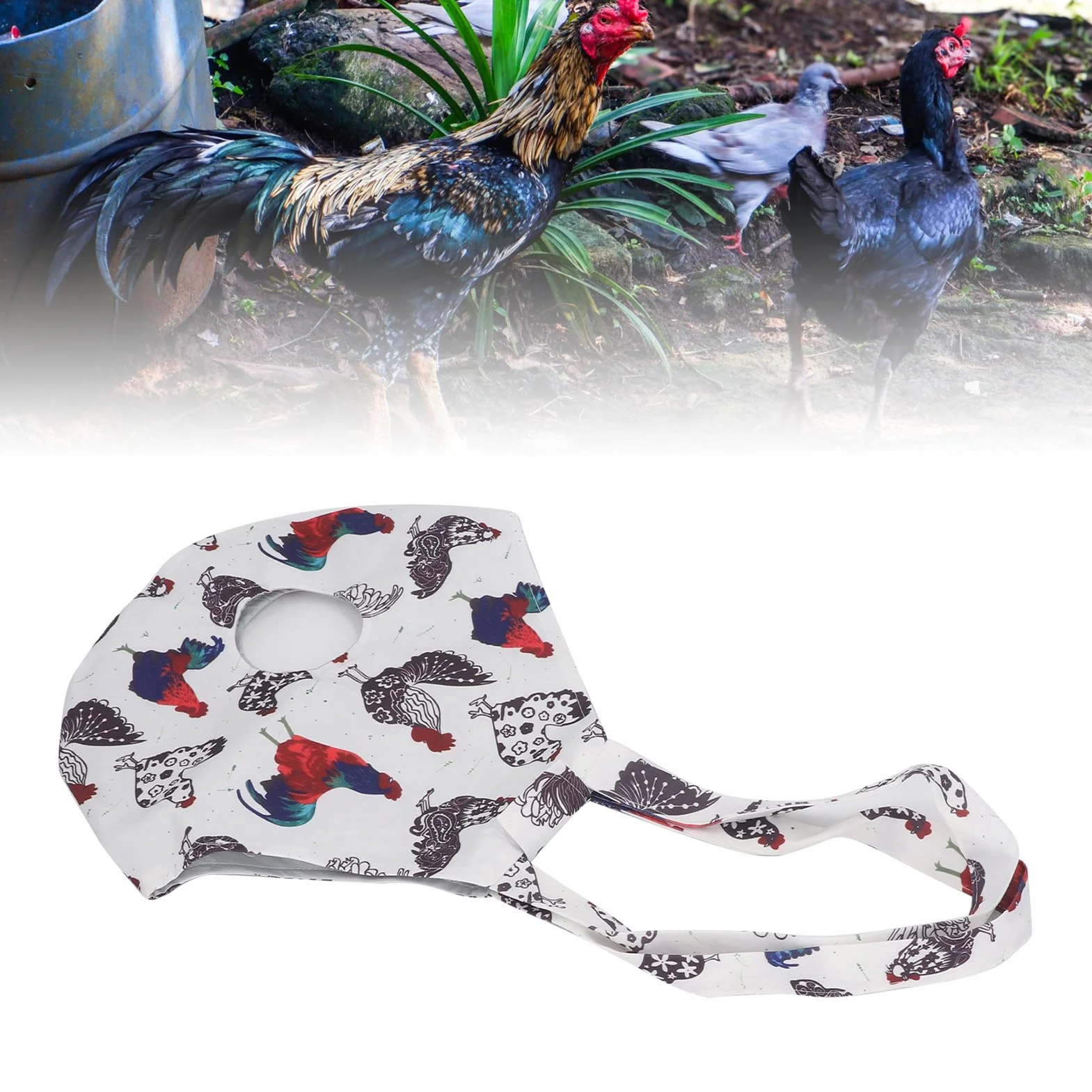 Torba do Noszenia Kurcząt, Odporna na Rozdarcia, Oddychająca Torba do Przenoszenia Kurczaków, łatwa w Użyciu dla Koguta (L 2800 ml)