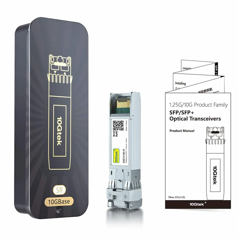 Intel E10GSFPLR Compatible SFP+ LR Singlemode Transceiver, 10GBase-LR SFP+ Module, Dual LC Connector, 1310nm, 10km