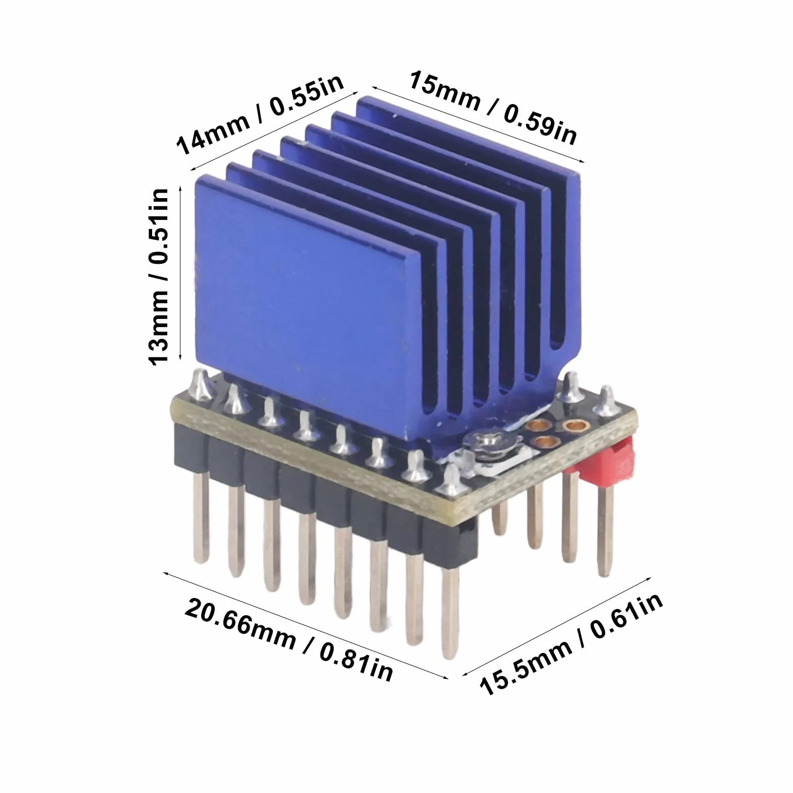 TMC2209 Sterownik Silnika Krokowego, 256 Mikrokroków 2.8A moduł do MKS Gen L V2.0 SKR 1.3 1.4 Płyta Drukarki 3D