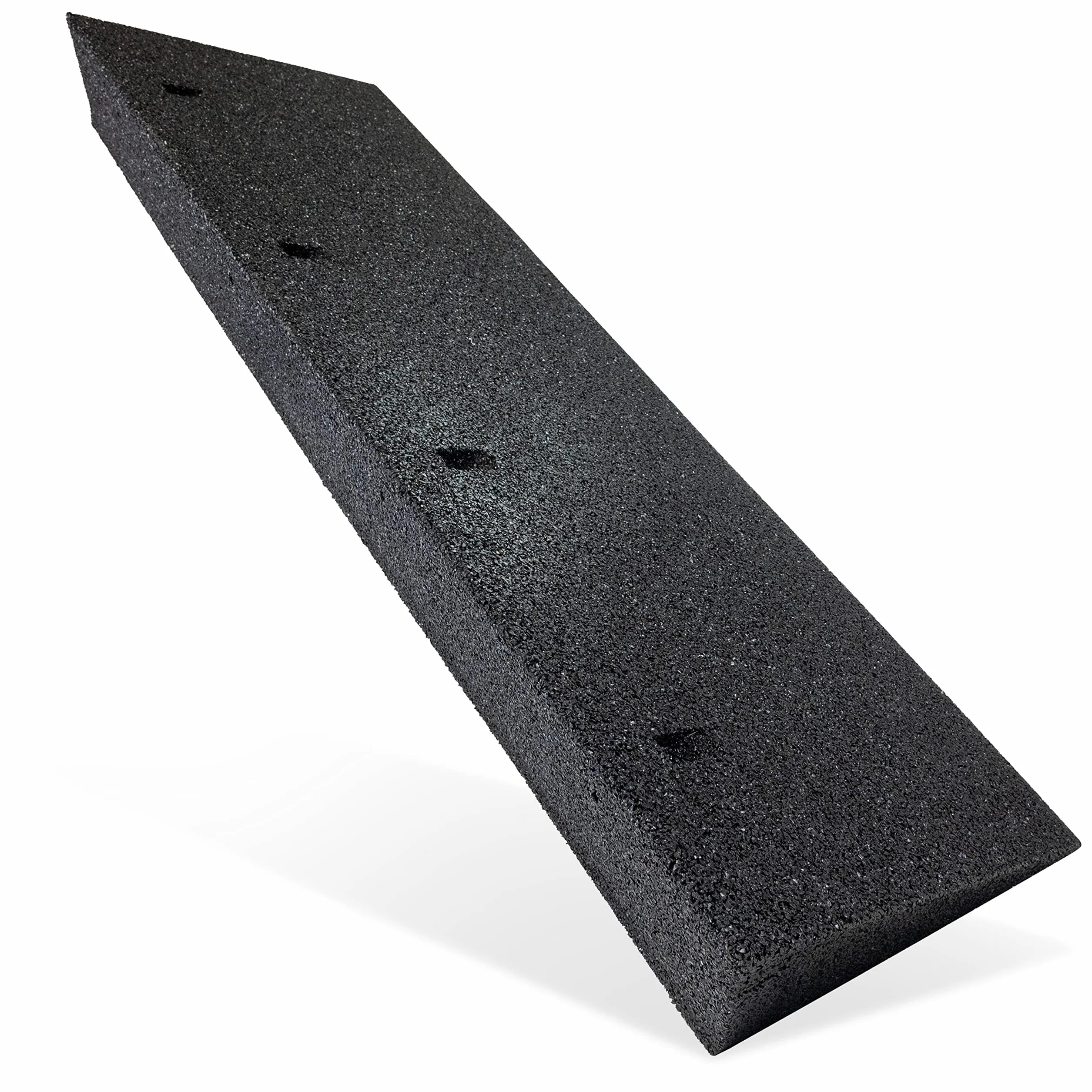 HASKYY Gumowa rampa do krawężnika, czarna, szerokość: 100 cm, wysokość: 110 mm, gumowy klin, rampa najazdowa, klin najazdowy, rampa samochodowa