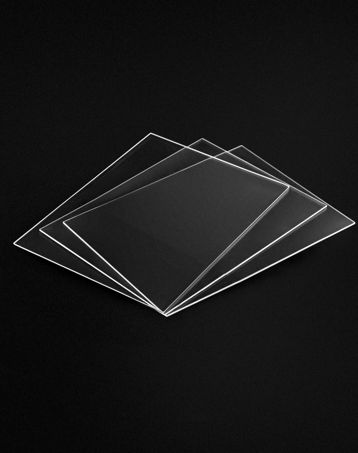 QWORK® 10 sztuk akrylowy arkusz pleksi, przezroczysty arkusz pleksiglasu, 25x20cmx2mm, do ramki na zdjęcia, projekty wystawowe, malowanie