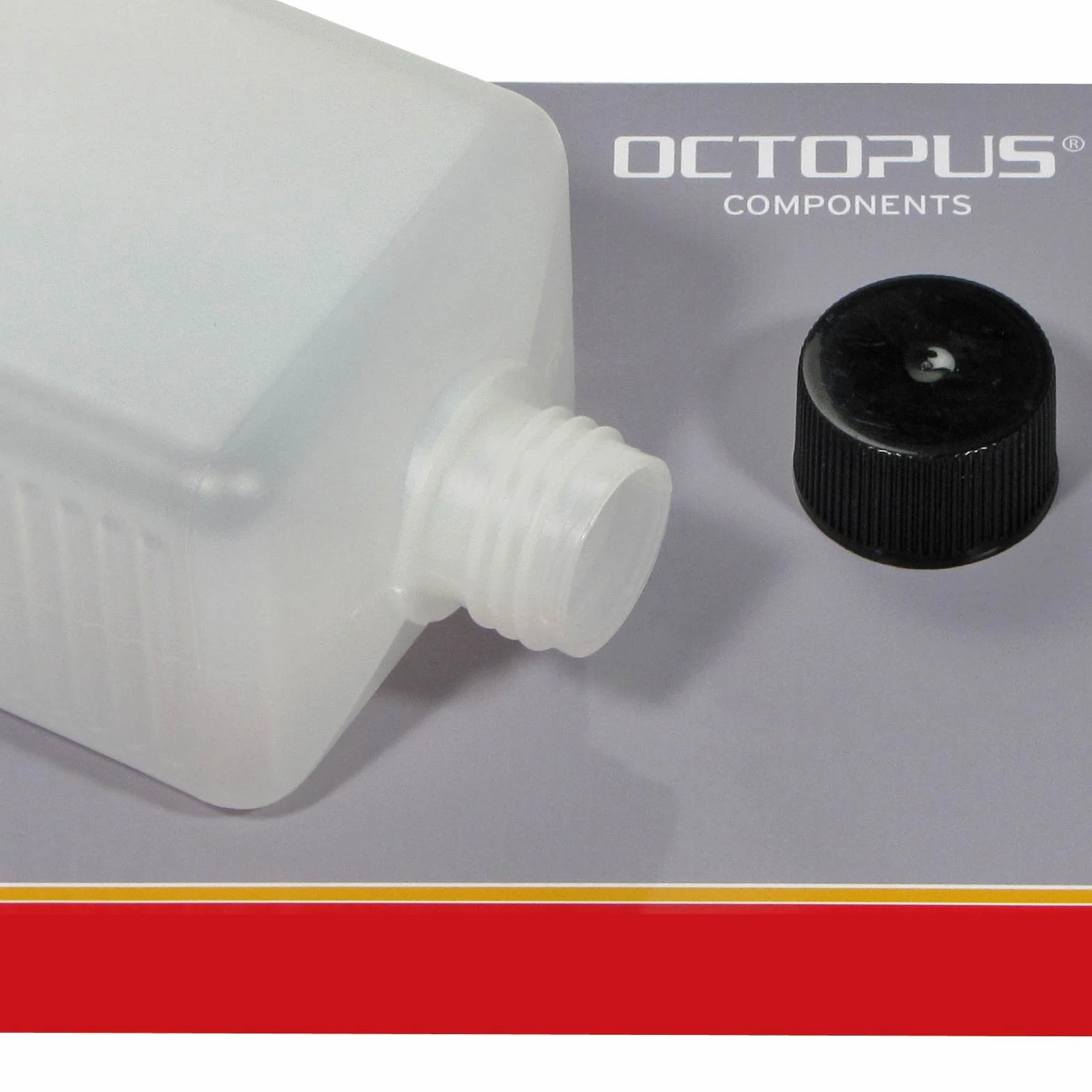 Octopus butelki plastikowe HDPE 10 x 500 ml z kolorowymi zakrętkami