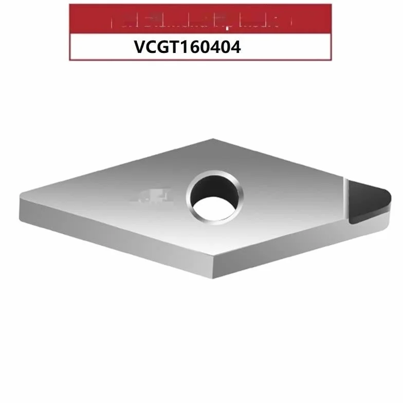 Płytki tnące z węglików spiekanych VCGT160404 VNMG160408 Pcd diamentowe narzędzia tokarskie wkładka Cnc wytaczanie zewnętrzne tokarka mosiądz aluminium (Size : VCGT160404)