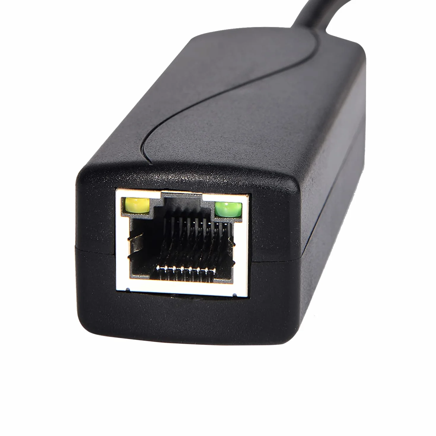 Revotech Gigabit Aktiv PoE rozdzielacz typu C 5 V 2,4 A, IEEE 802.3af 10/100/1000 Mbps do ładowania typu C RJ45 port zasilanie przez adapter rozdzielacza typu C Ethernet (TYPEC0502G)
