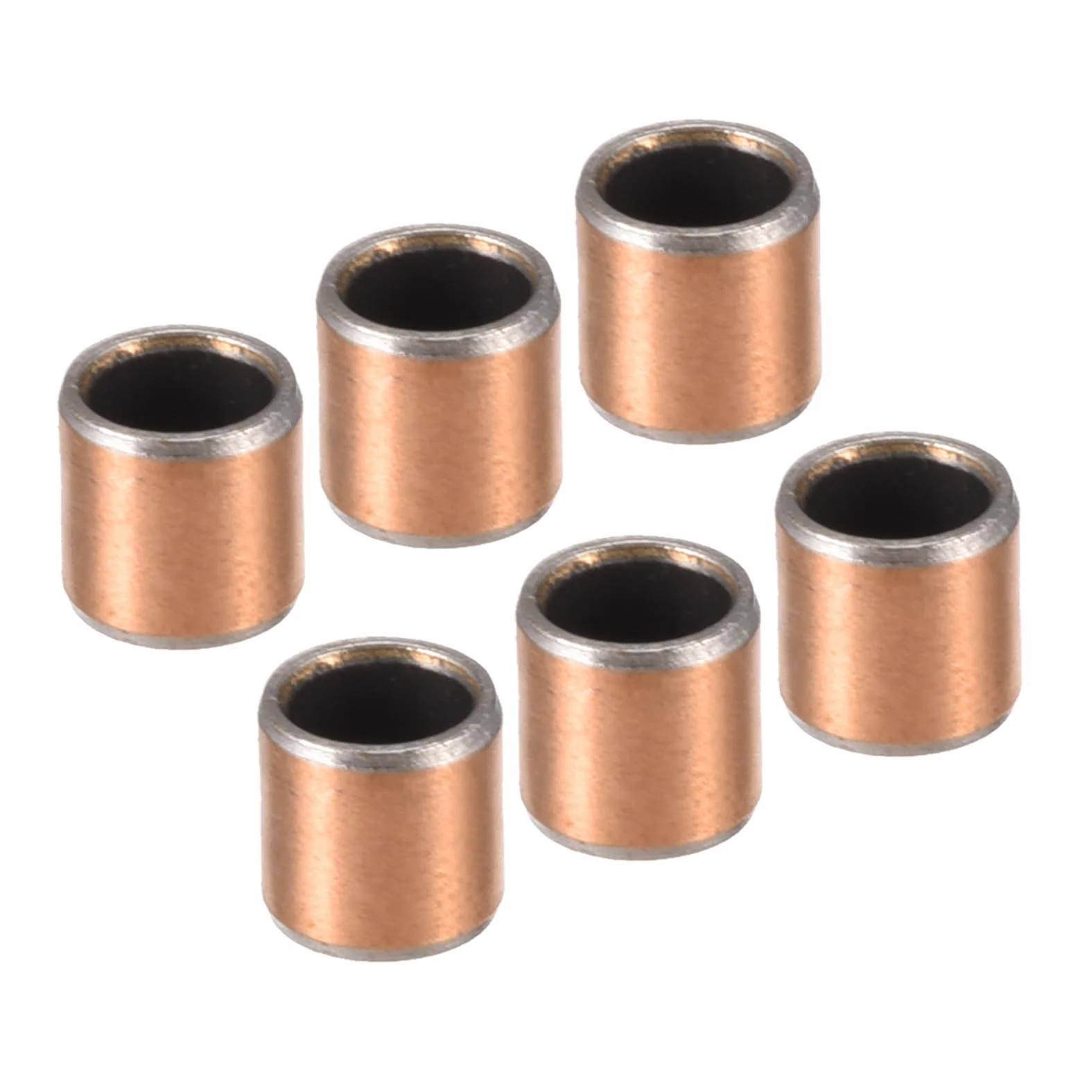6 szt. tulejek 0608 - [otwór 6 mm x średnica zewnętrzna 8 mm x długość 8 mm] tuleje owinięte bezolejowe ruchy ślizgowe maszyny