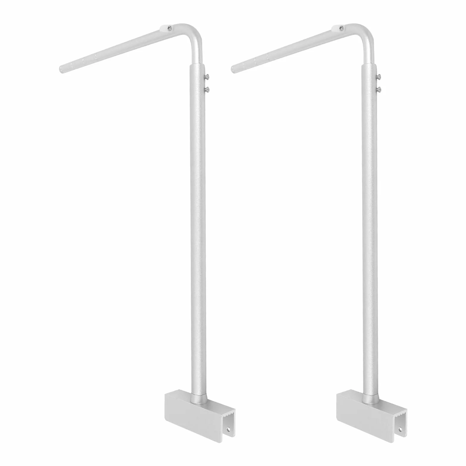 2 Szt. Uchwyt Do Lampy Akwarystycznej Solidny Stojak Oświetlenie LED Do Akwarium z Szybą Łatwy Montaż dla Roślin Wodnych Kompaktowy i Funkcjonalny