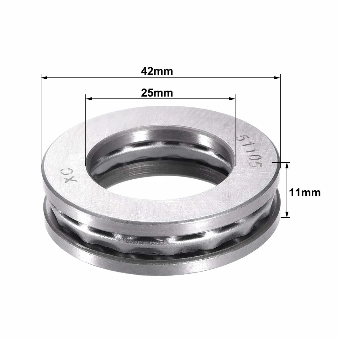 łożyska kulkowe 51105 25x42x11 mm Chrom
