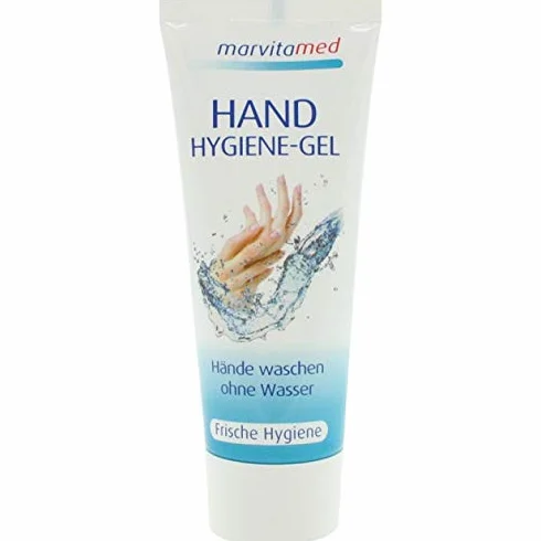 Marvita med Aloe Vera żel higieniczny 75 ml, antybakteryjny i redukujący zarazki, odświeżający w podróży i idealny do podróży. Higienicznie czyste ręce. Zawiera 63% etanolu