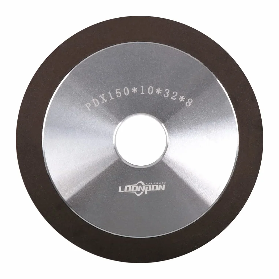 Tarcza szlifierska żywiczna 150x10x32x8mm, tarcza o ziarnistości 320 do szlifowania węglików spiekanych i stopów