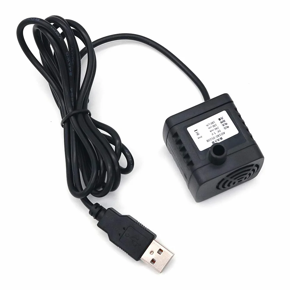 DollaTek AD180-0510B DC5V mikrobezszczotkowa pompa wodna akwarium hydroponiczna cicha cyrkulacja pompa wodna USB