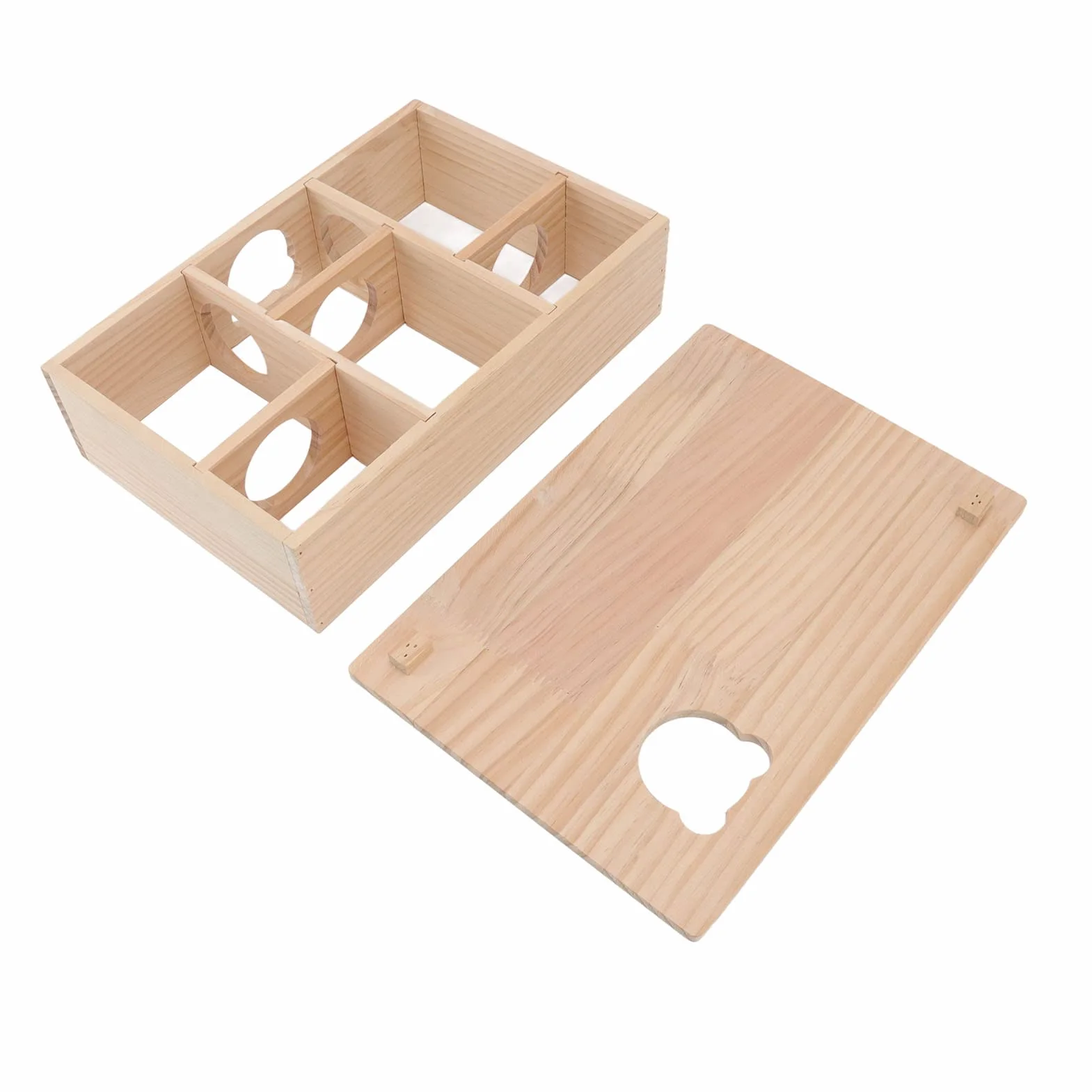Maze Hamster Hideout, wielokomorowa mała kryjówka dla zwierząt domowych z ruchomym dachem dla chomików myszy myszoskoczki